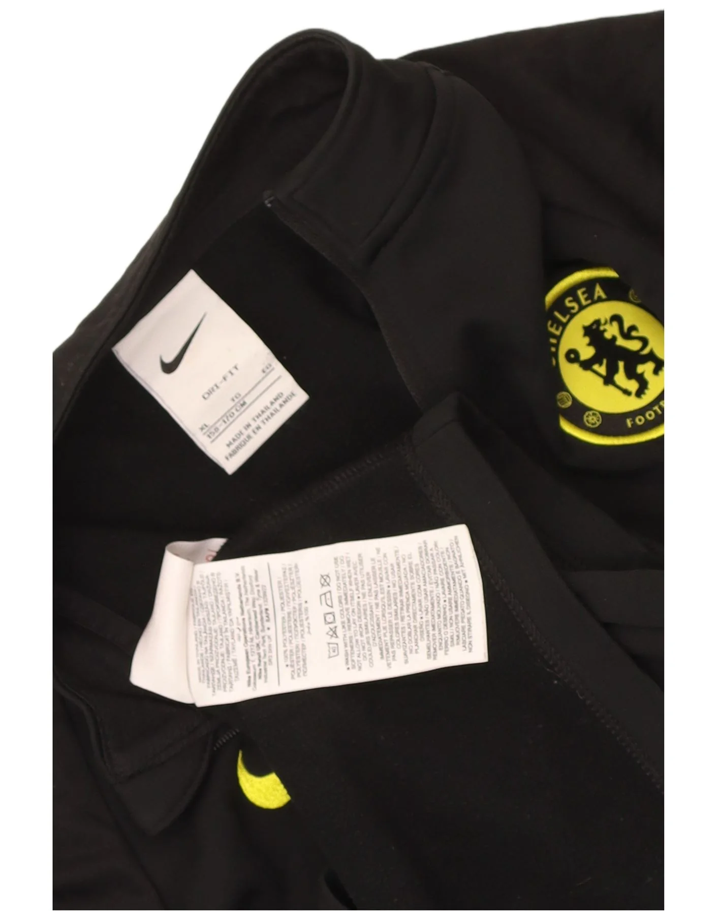 Nike Boys Chelsea FC Graphic Pullover Tracksuit Top 13-14 Years XL Black - Image 4