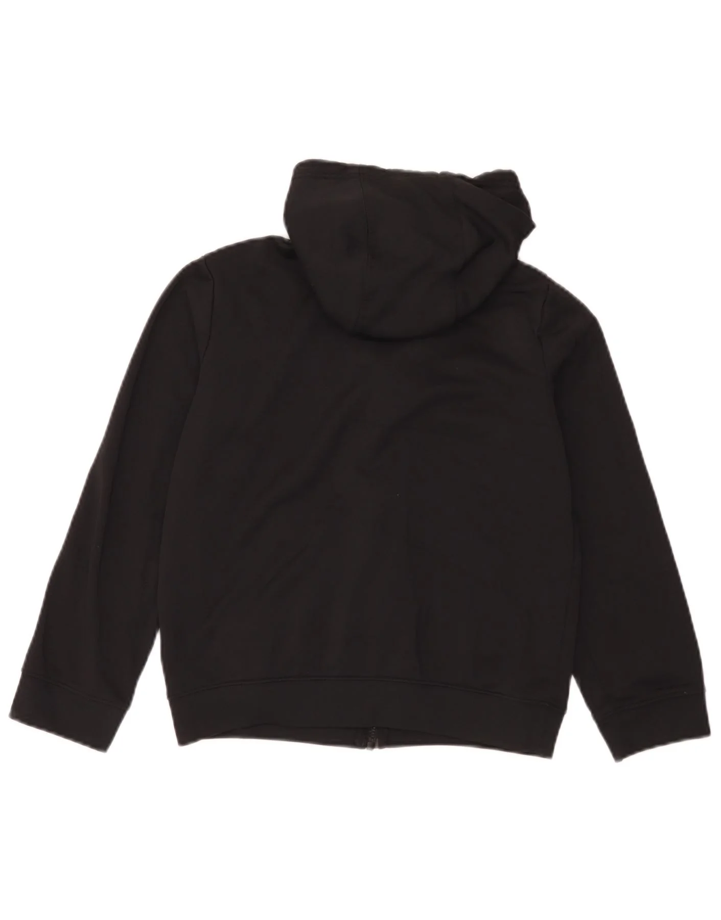 Nike Boys Dri Fit Graphic Zip Hoodie Sweater 13-14 Years XL Black Polyester - Image 2
