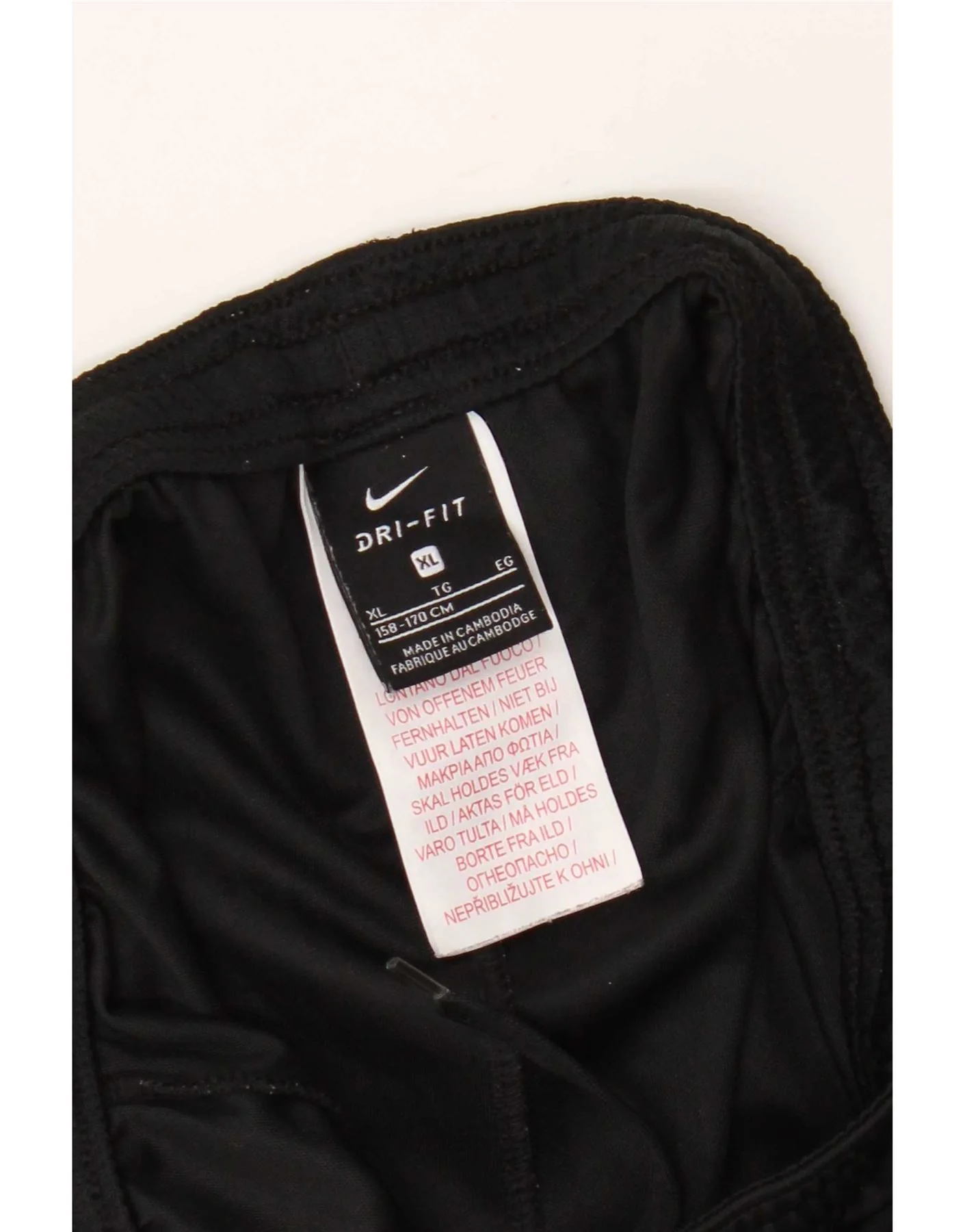 Nike Boys Dri Fit Sport Shorts 13-14 Years XL Black Polyester - Image 4