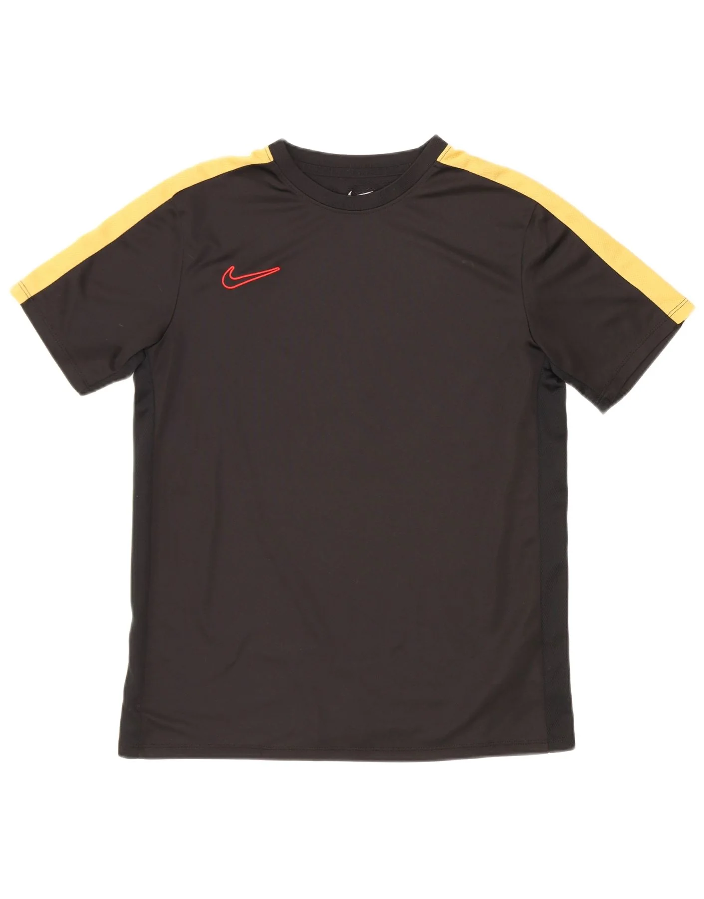 Nike Boys Dri Fit T-Shirt Top 13-14 Years XL Black Colourblock Polyester
