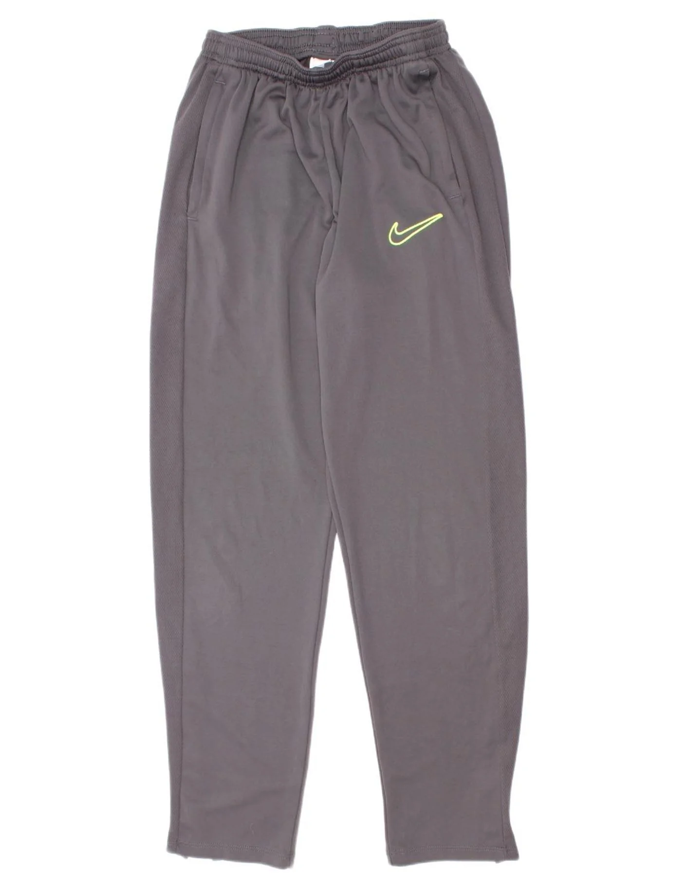 Nike Boys Dri Fit Tracksuit Trousers 13-14 Years W27 L27 Grey Polyester