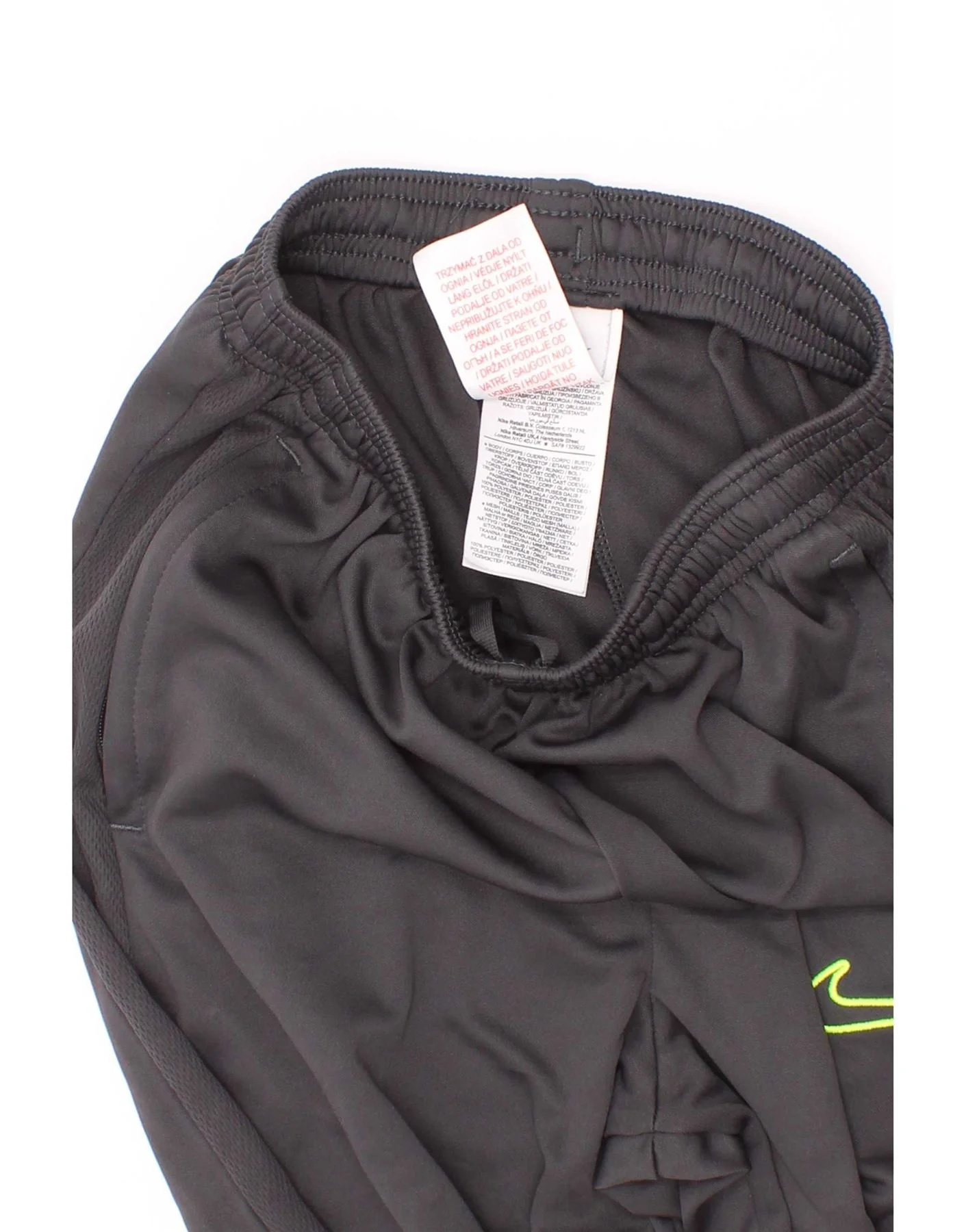 Nike Boys Dri Fit Tracksuit Trousers 13-14 Years W27 L27 Grey Polyester - Image 3