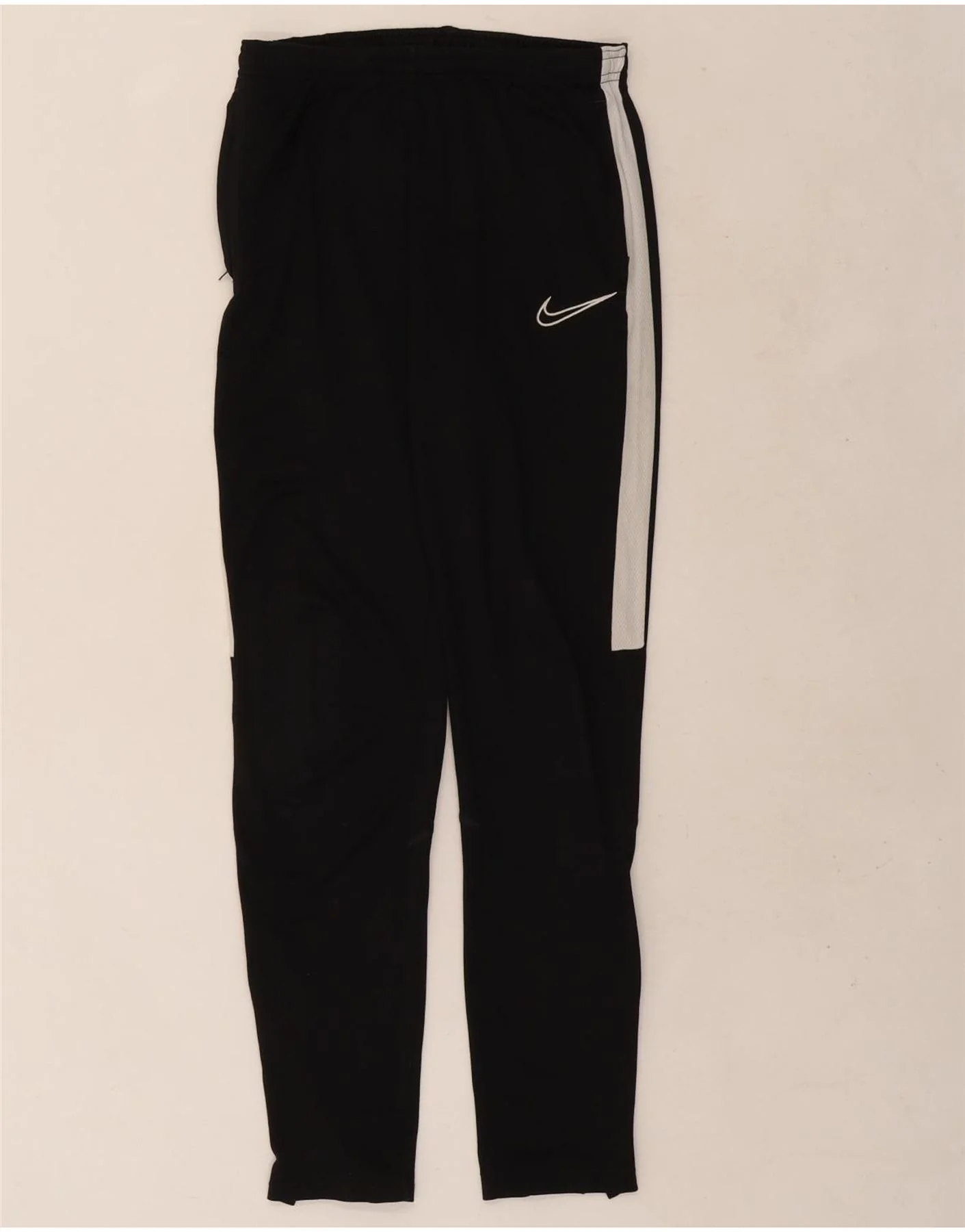 Nike Boys Dri Fit Tracksuit Trousers 13-14 Years XL Black Colourblock