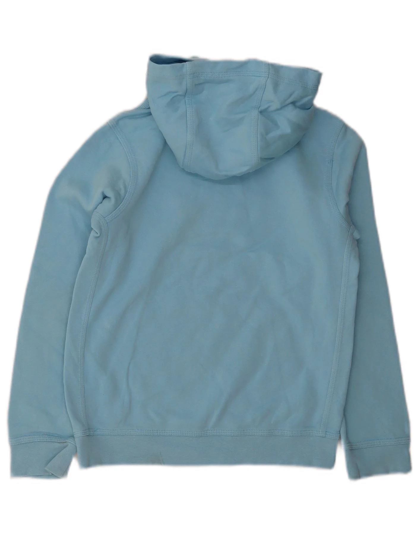 Nike Boys Graphic Hoodie Jumper 10-11 Years Medium Blue Cotton - Image 2