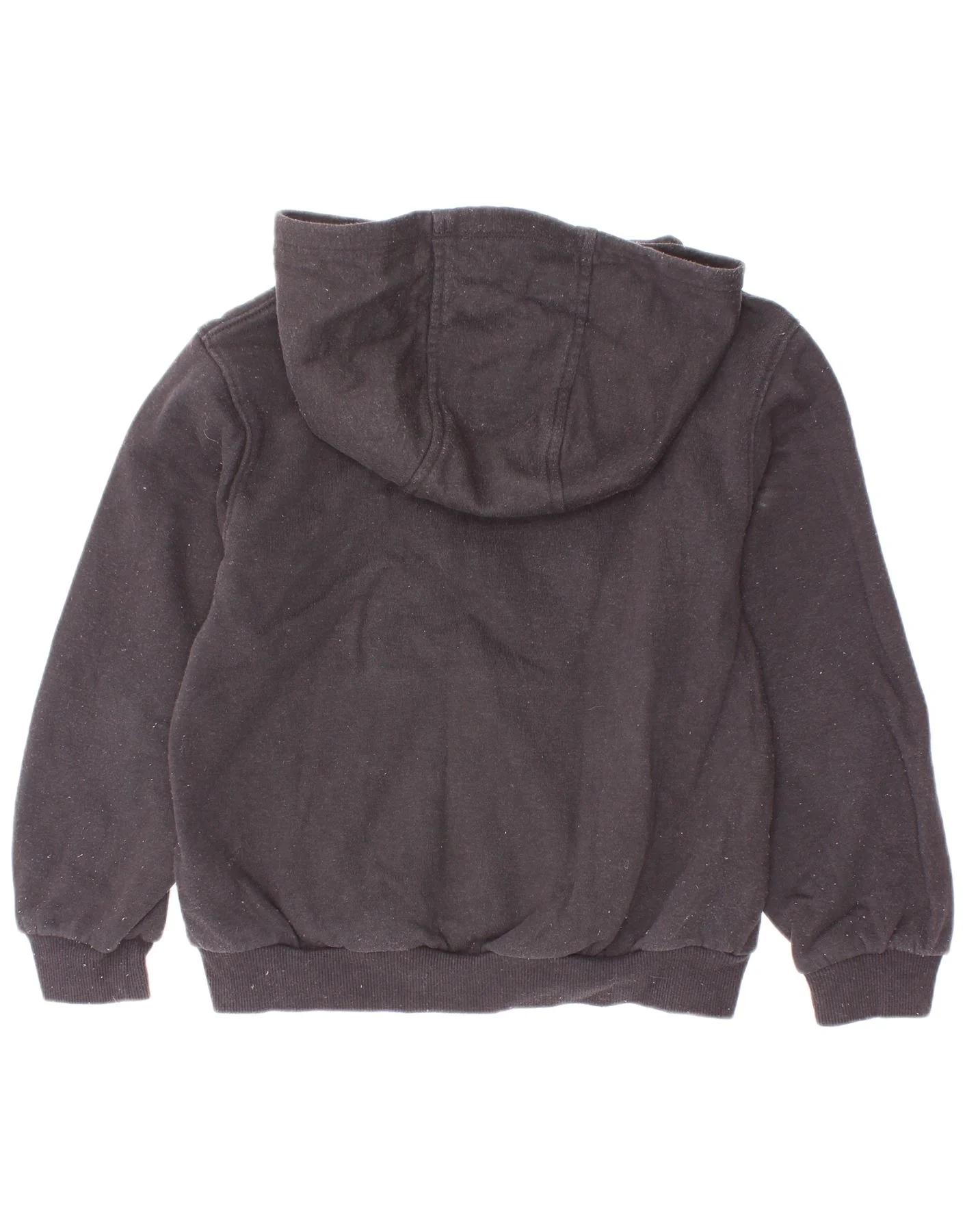 Nike Boys Graphic Hoodie Jumper 6-7 Years Large Black Cotton - Image 2