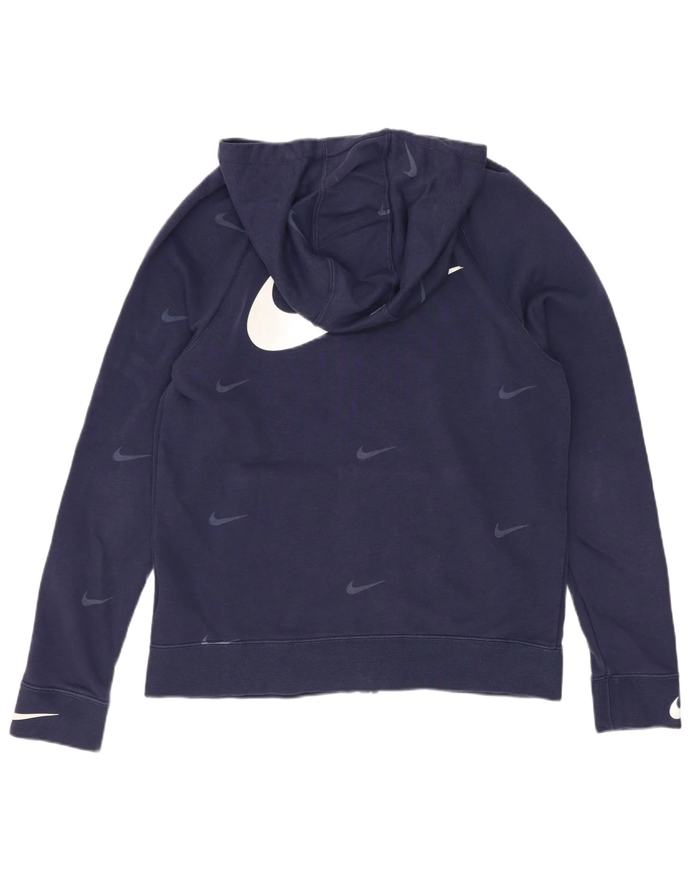 Nike Boys Graphic Standard Fit Zip Hoodie Sweater 13-14 Years XL Navy Blue - Image 2