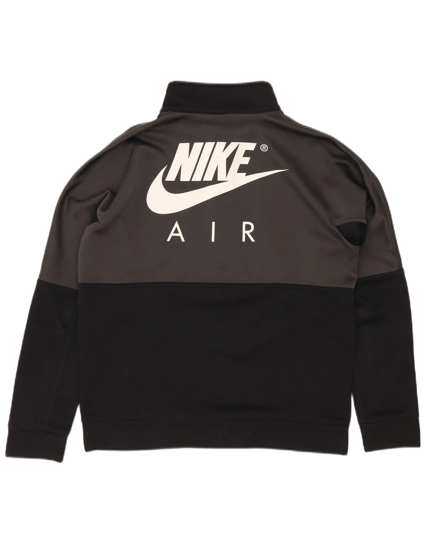 Nike Boys Graphic Sweatshirt Jumper 12-13 Years Large Black Colourblock - Image 2