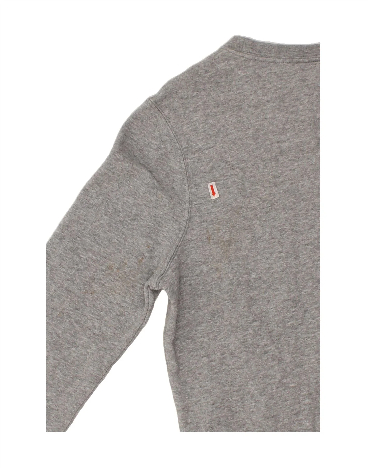 NIKE Boys Graphic Sweatshirt Jumper 13-14 Years XL Grey Cotton - Image 3