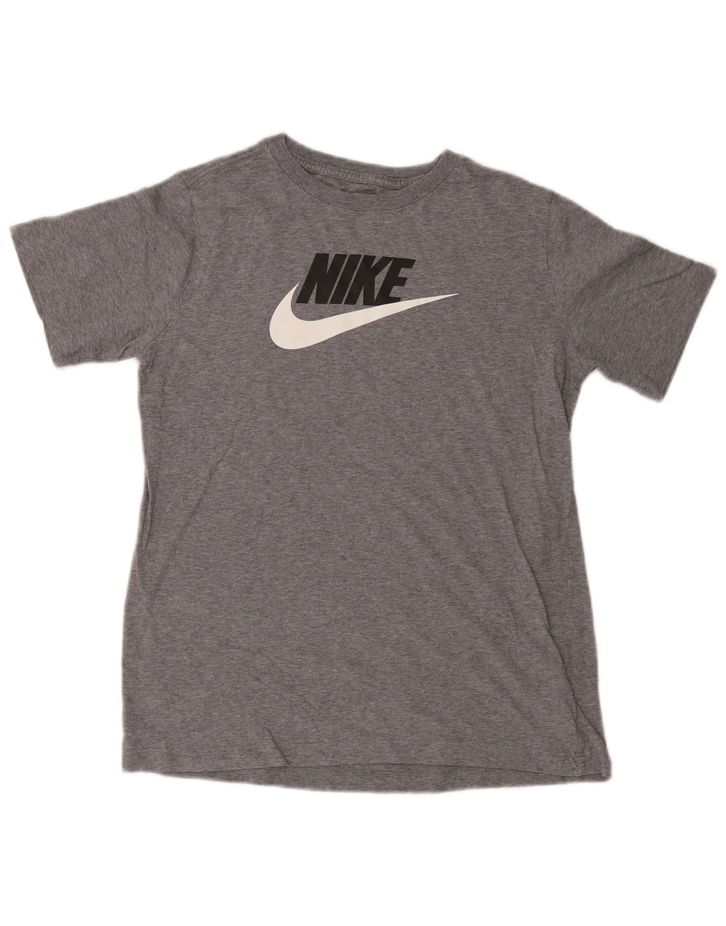 Nike Boys Graphic T-Shirt Top 13-14 Years XL Grey Cotton