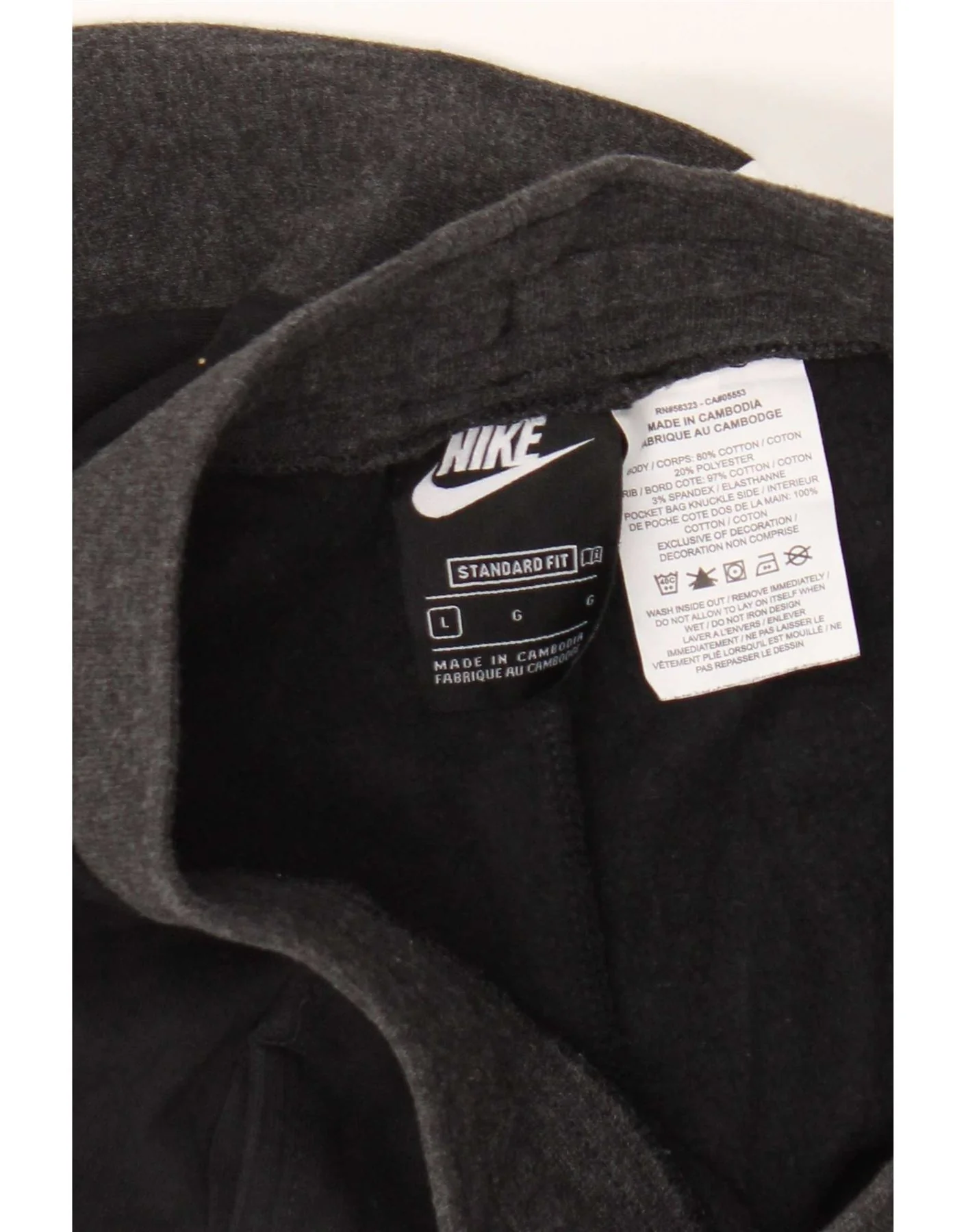 Nike Boys Graphic Tracksuit Trousers Joggers 12-13 Years Large Black - Image 3
