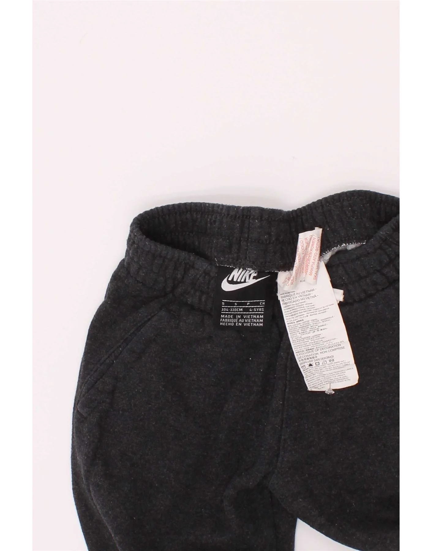Nike Boys Graphic Tracksuit Trousers Joggers 4-5 Years Grey Cotton - Image 3