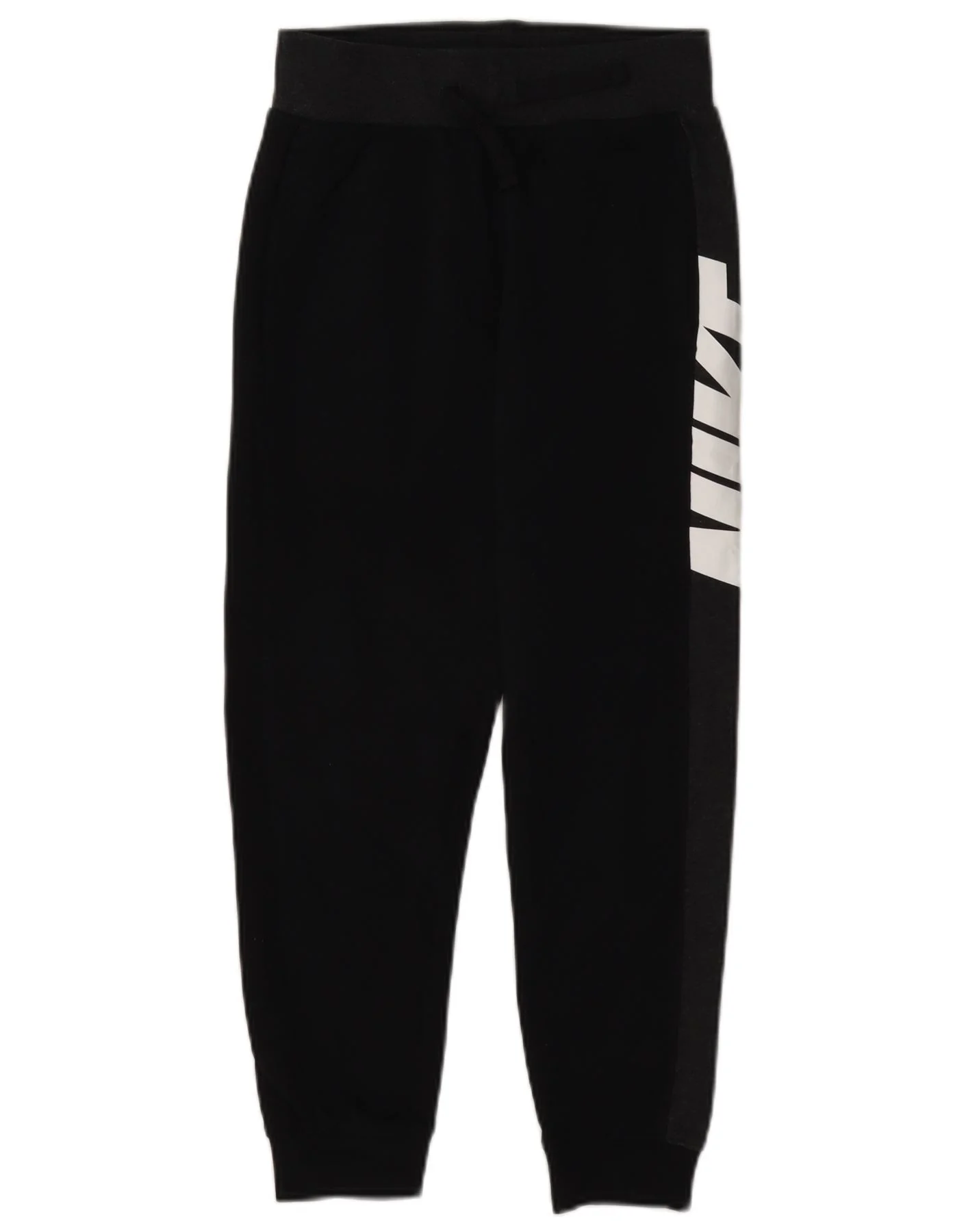 Nike Boys Graphic Tracksuit Trousers Joggers 8-9 Years Small Black