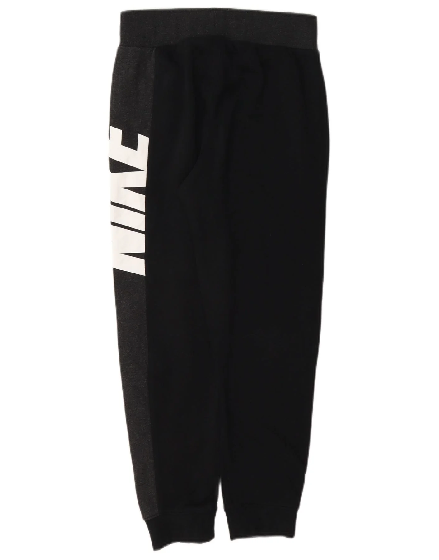 Nike Boys Graphic Tracksuit Trousers Joggers 8-9 Years Small Black - Image 2