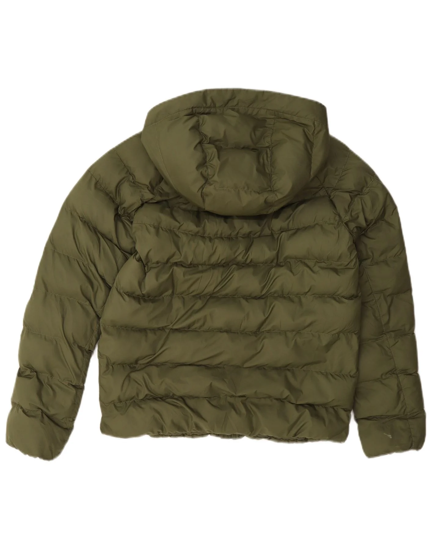 Nike Boys Hooded Padded Jacket 10-11 Years Medium Khaki Polyester - Image 2