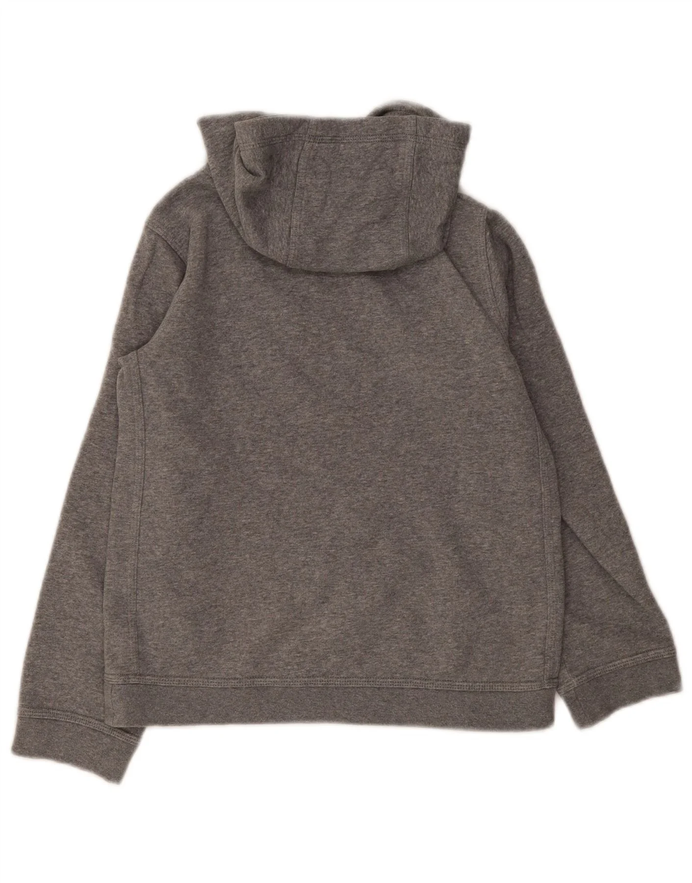 Nike Boys Hoodie Jumper 10-11 Years Medium Grey Cotton - Image 2
