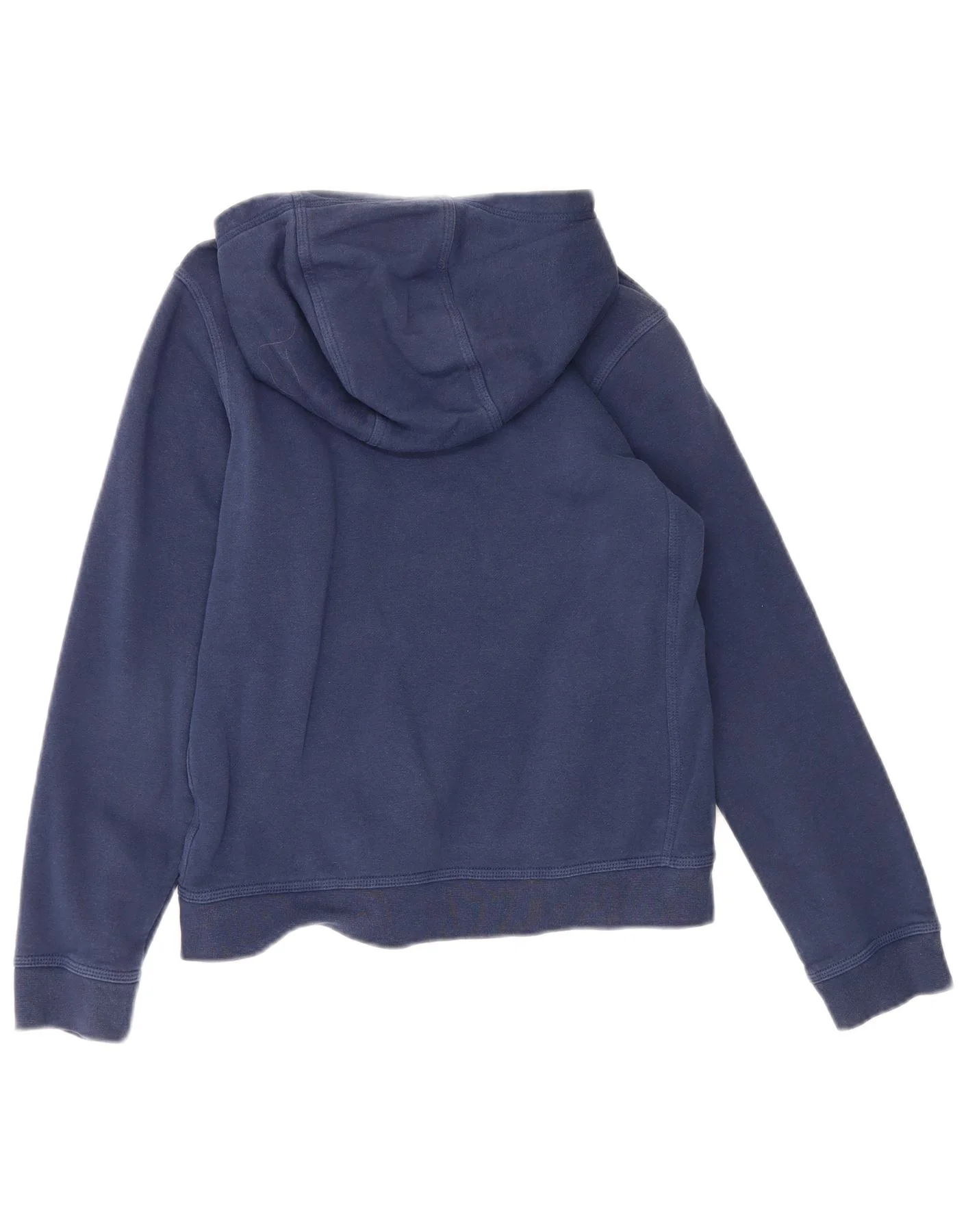 Nike Boys Hoodie Jumper 12-13 Years Large Navy Blue Cotton - Image 2