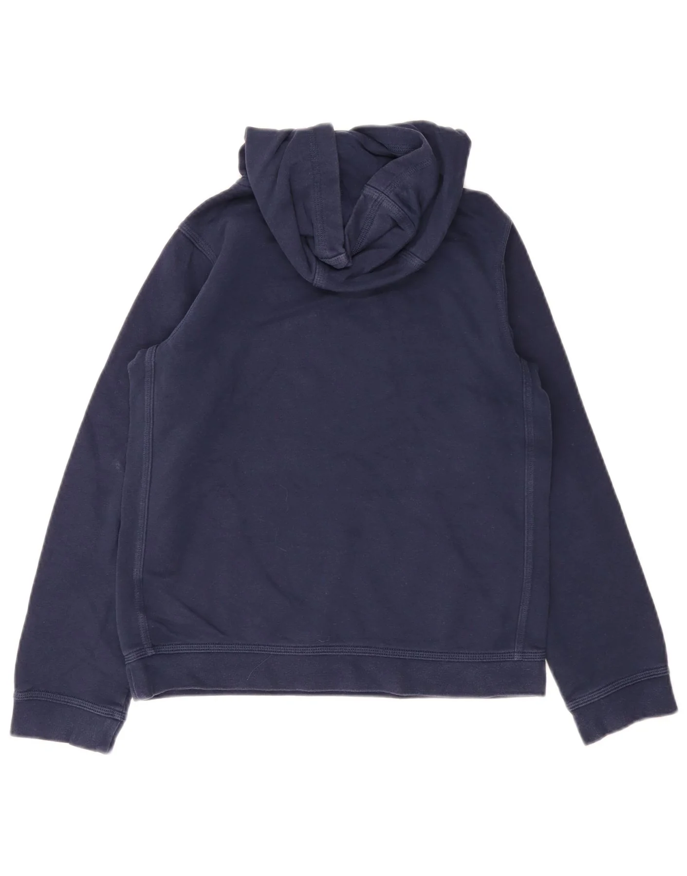 Nike Boys Hoodie Jumper 12-13 Years Large Navy Blue Cotton - Image 2