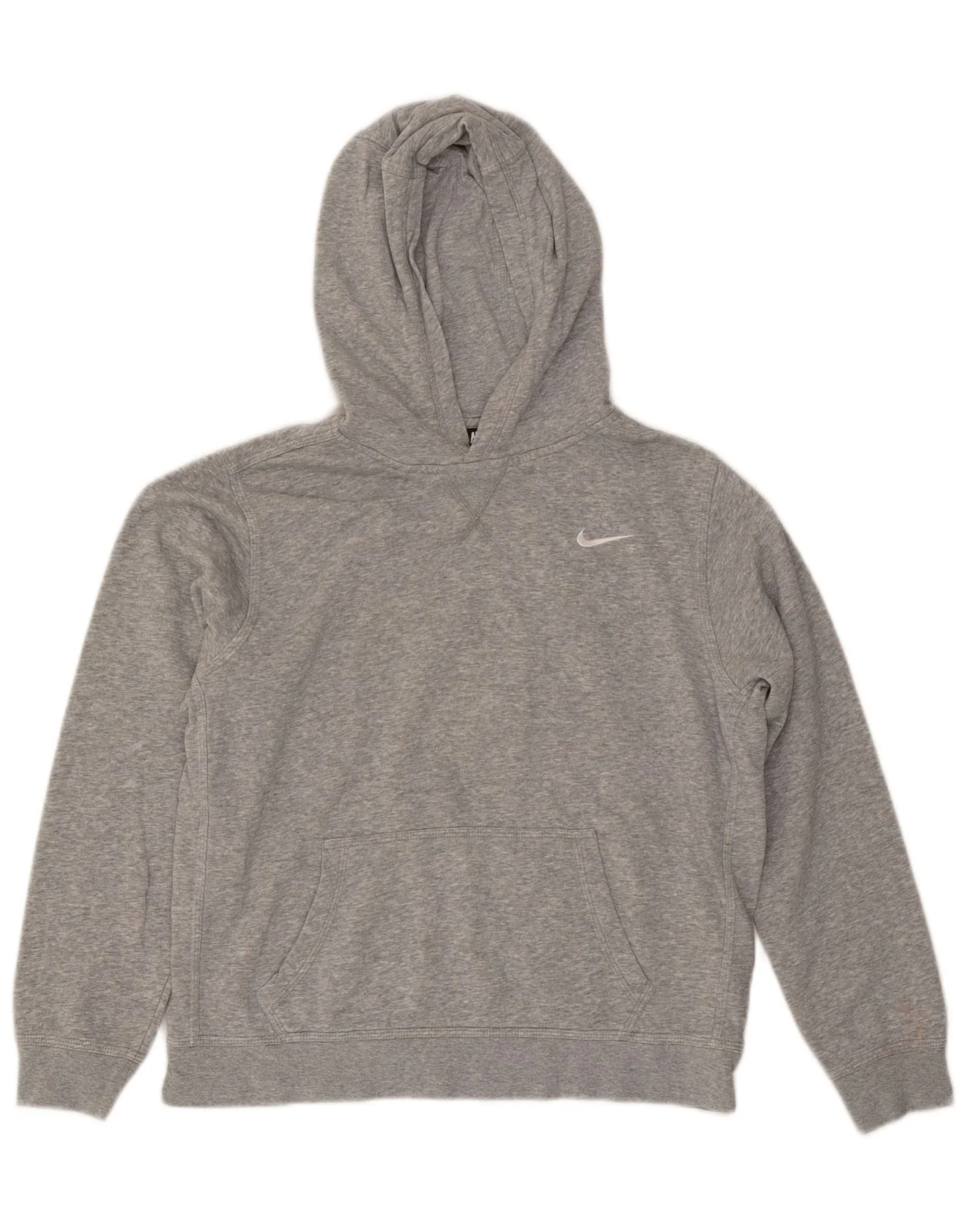 Nike Boys Hoodie Jumper 13-14 Years XL Grey Cotton