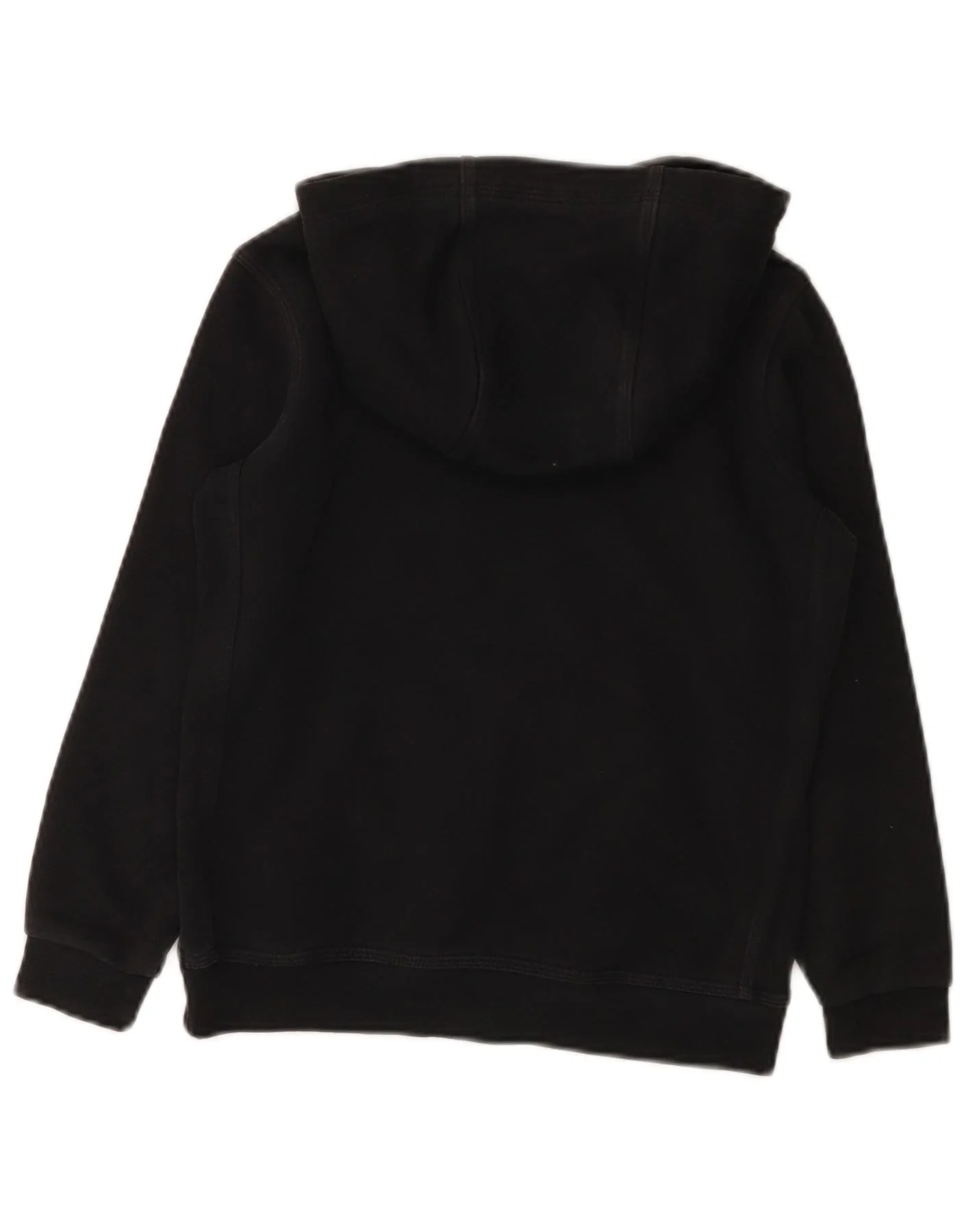 Nike Boys Hoodie Jumper 8-9 Years Small Black Cotton - Image 2