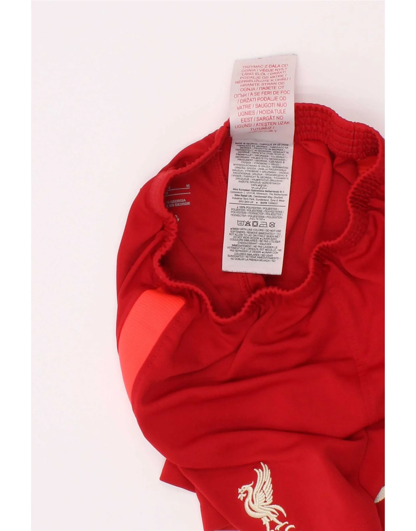Nike Boys Liverpool Sport Shorts 5-6 Years Medium Red Colourblock Polyester - Image 3