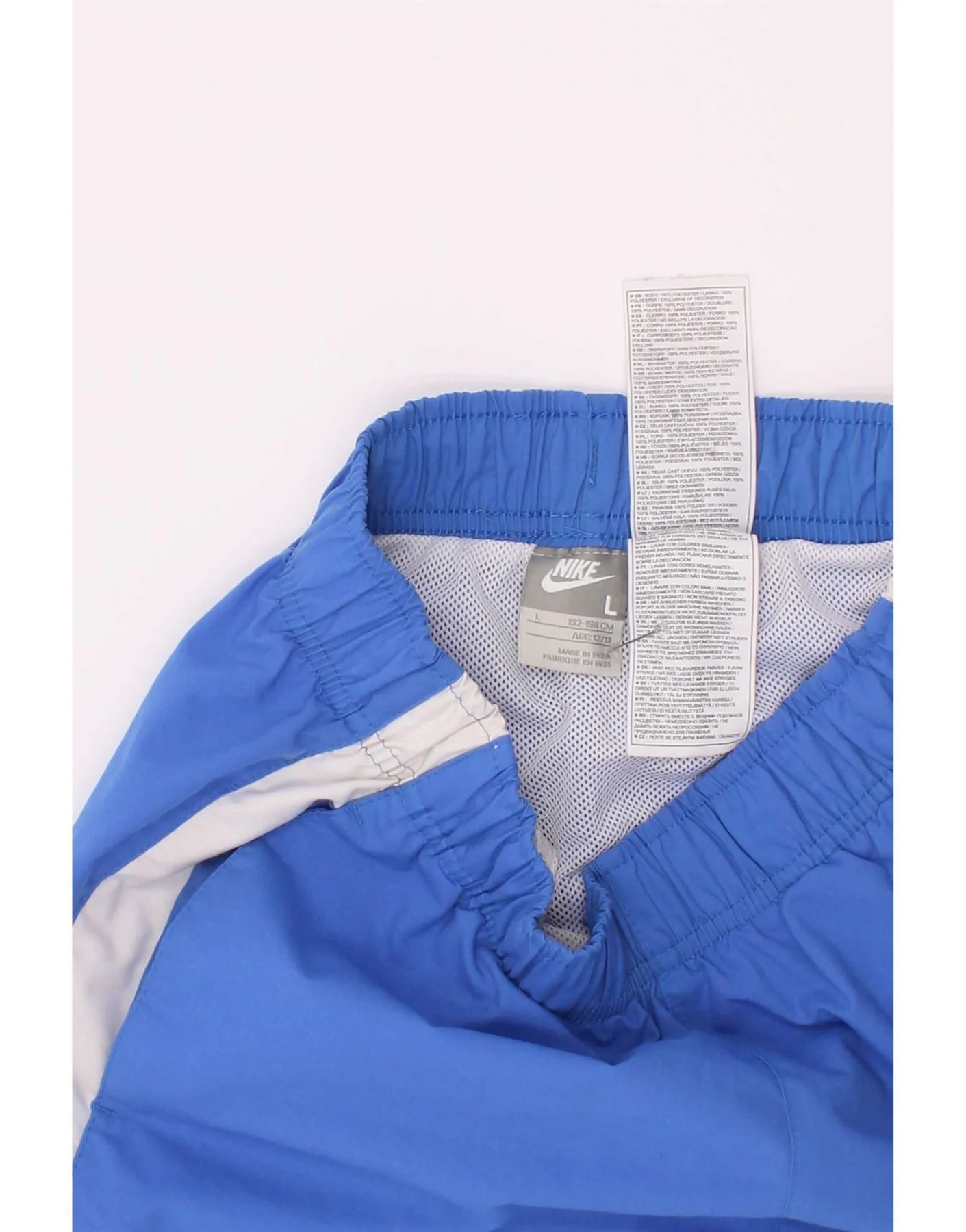 Nike Boys Sport Shorts 12-13 Years Large Blue Colourblock - Image 3