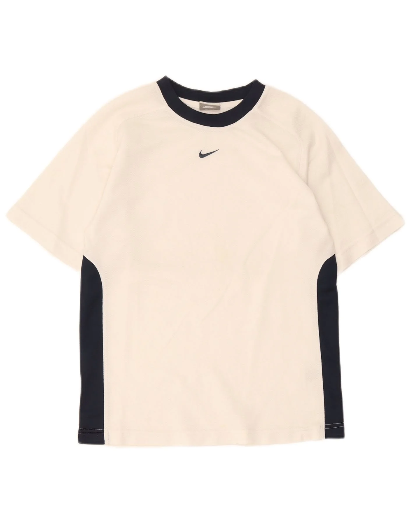 Nike Boys T-Shirt Top 10-11 Years Medium White Colourblock Polyester