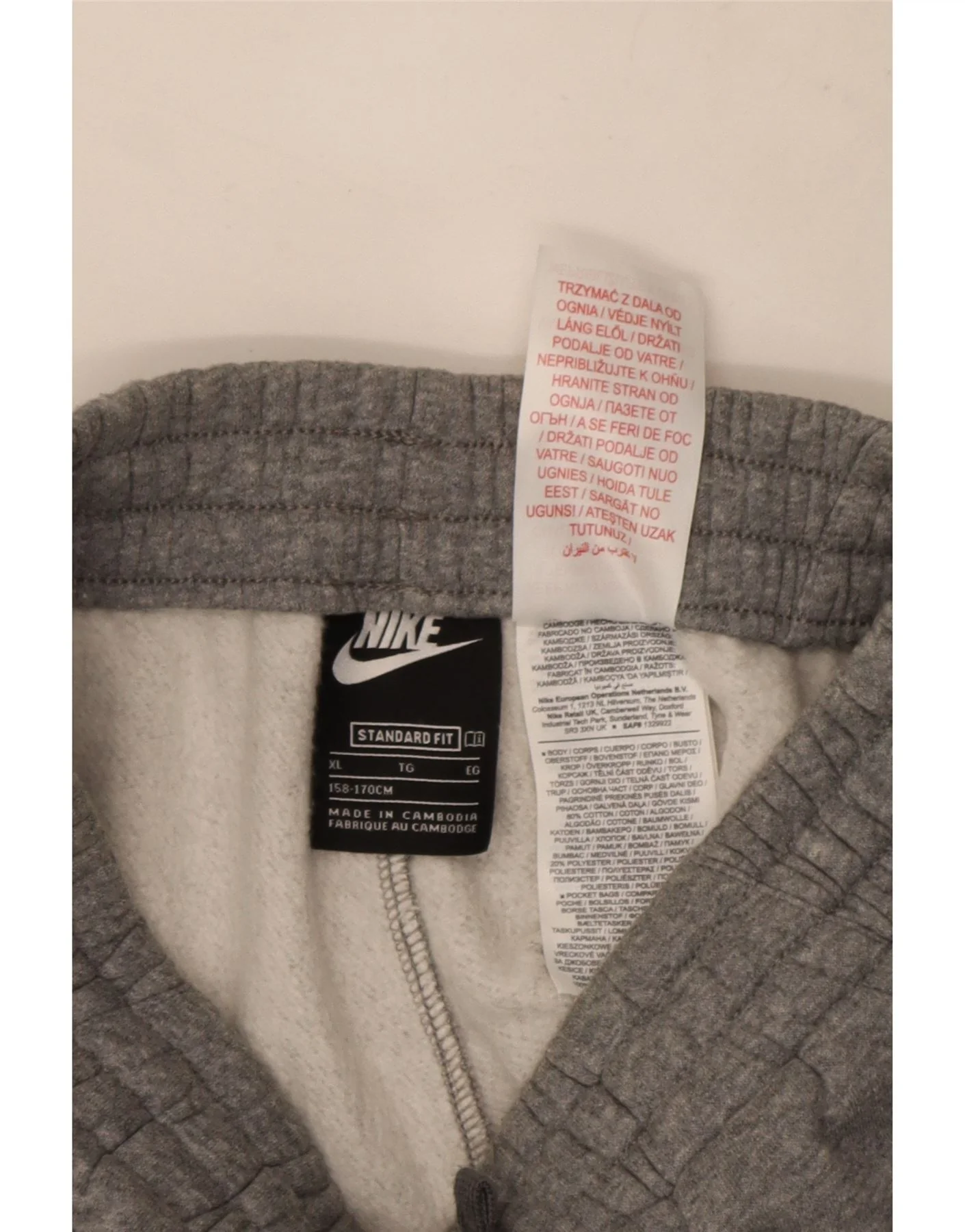 Nike Boys Tracksuit Trousers Joggers 13-14 Years XL Grey Flecked - Image 3