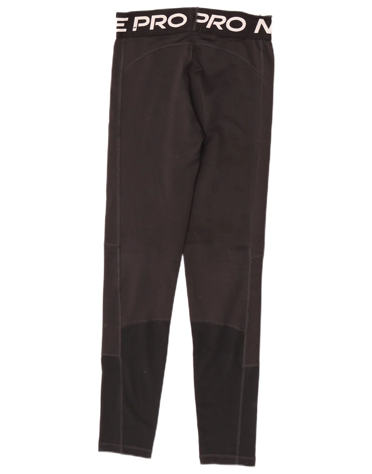 Nike Girls Dri Fit Graphic Leggings 13-14 Years XL Black Polyester - Image 2