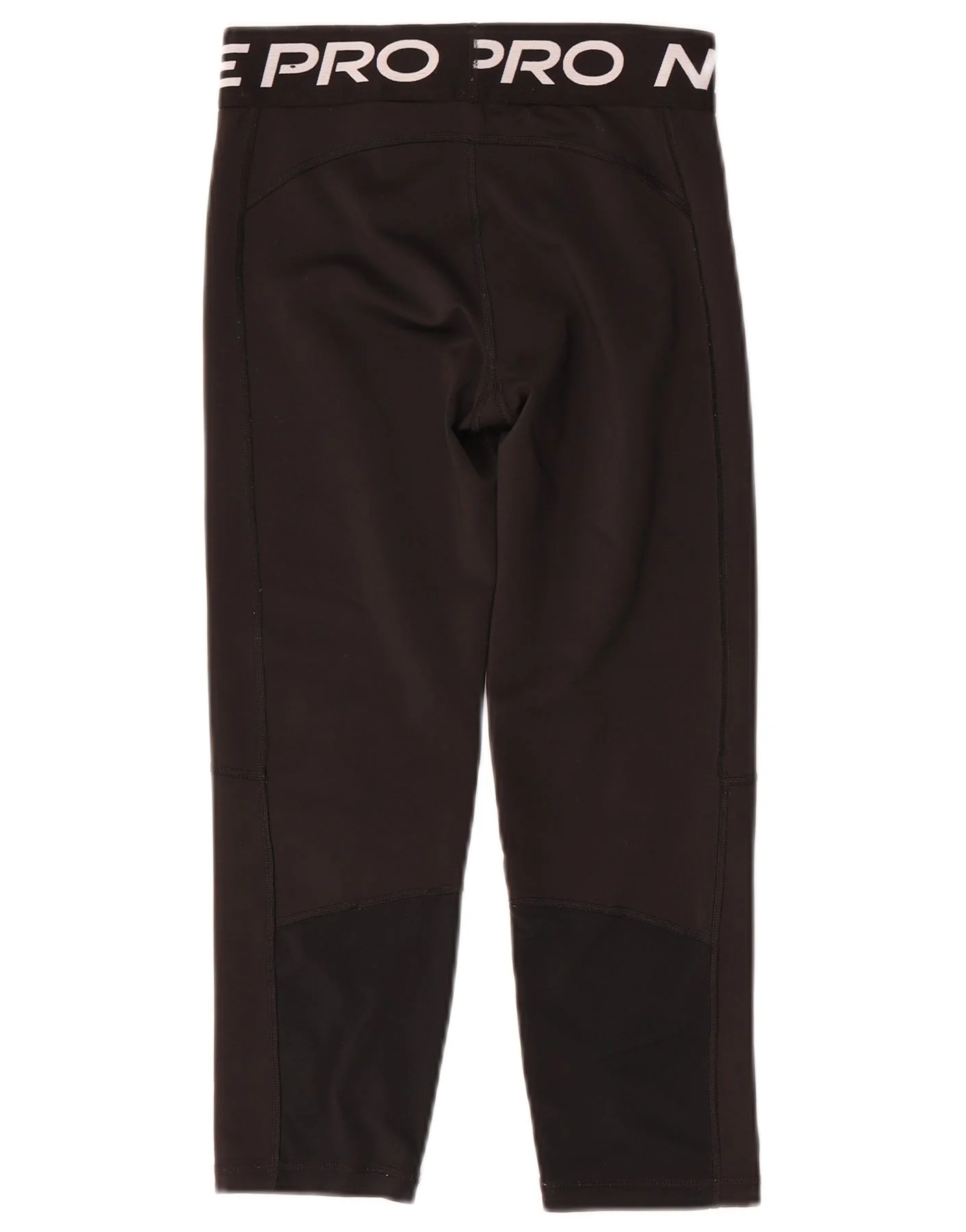 Nike Girls Dri Fit Graphic Leggings 13-14 Years XL Black Polyester - Image 2