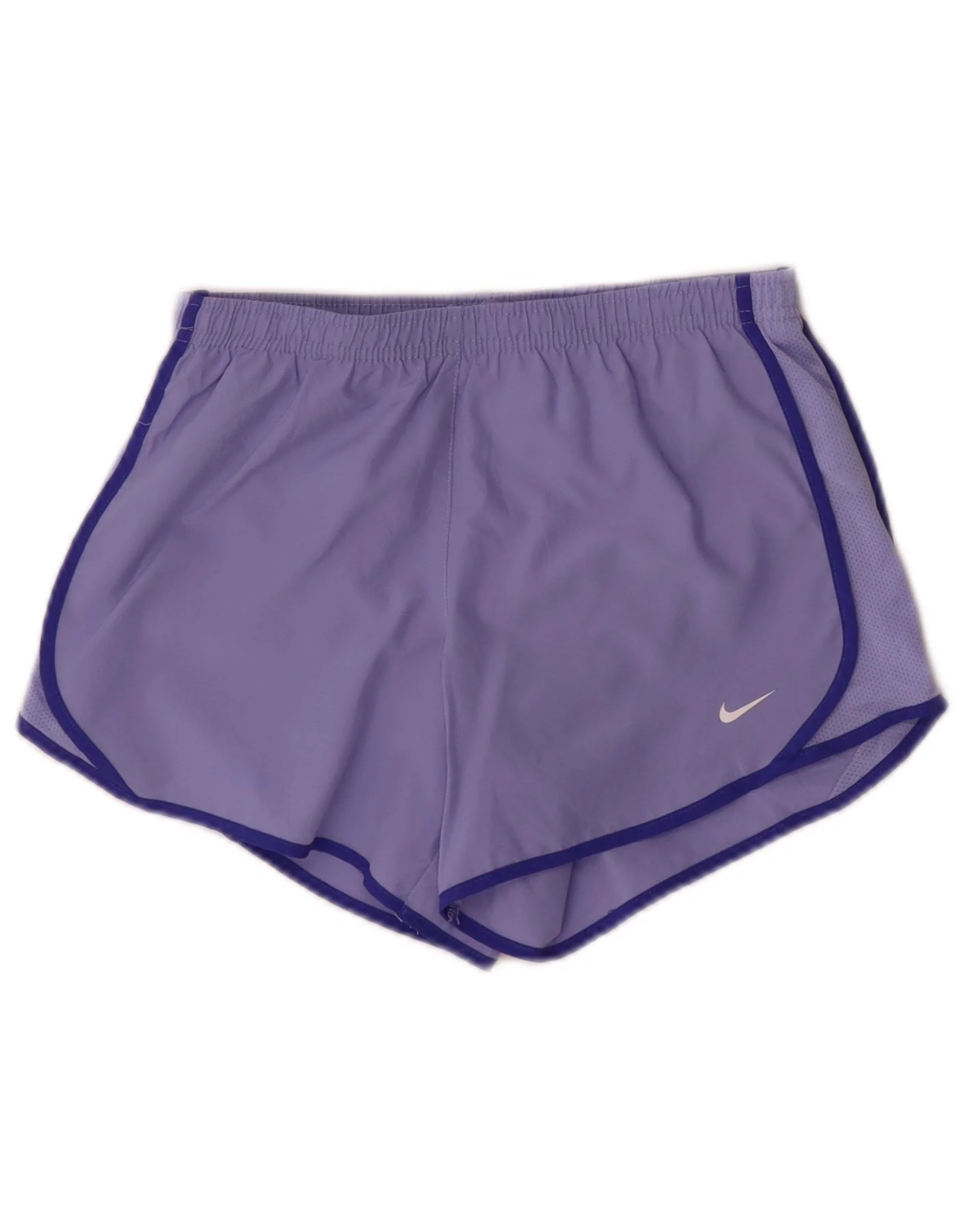 Nike Girls Dri Fit Sport Shorts 12-13 Years Large Blue Polyester