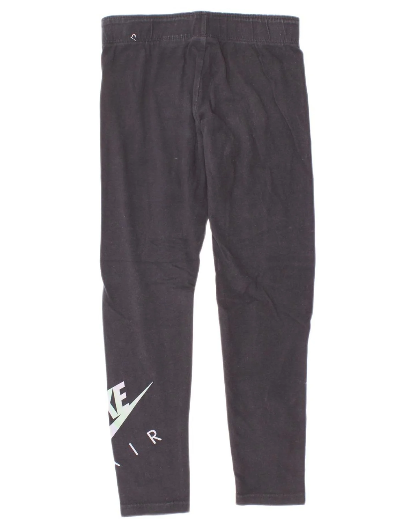 Nike Girls Graphic Leggings 8-9 Years Small Black - Image 2