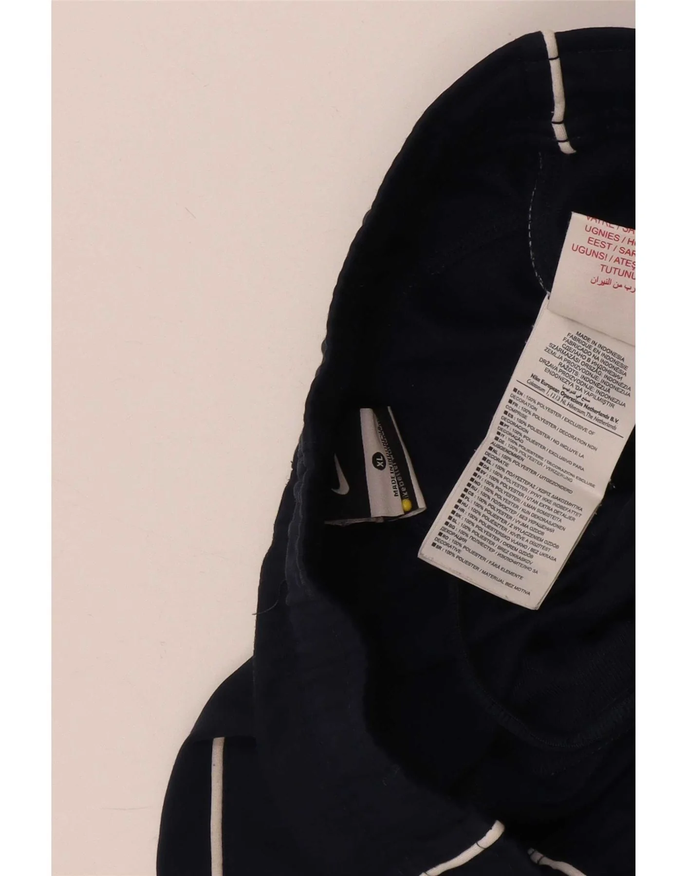 Nike Girls Tracksuit Trousers 13-14 Years XL Navy Blue Polyester - Image 3