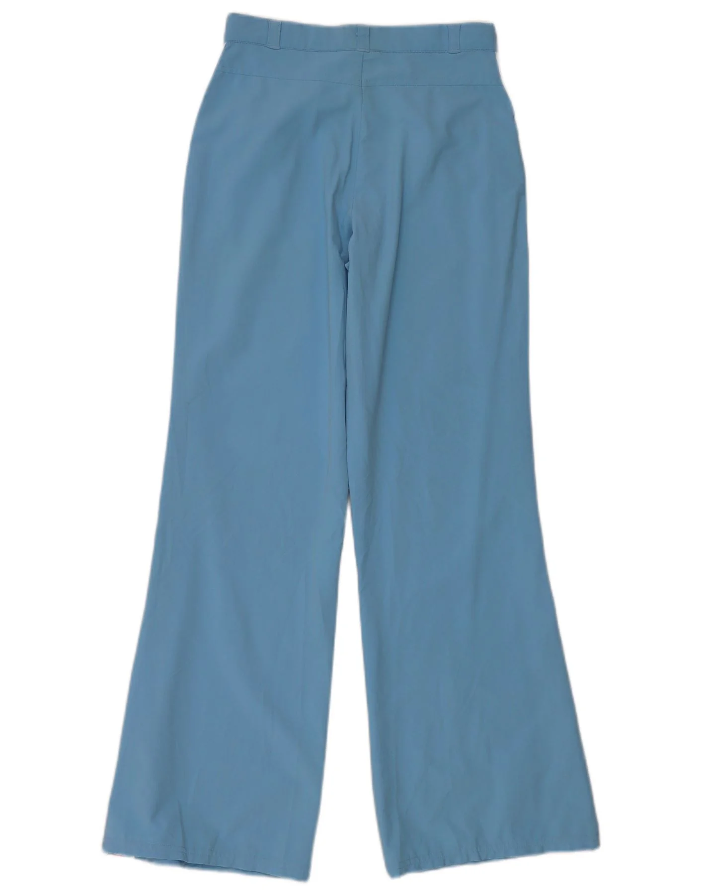 Nike Girls Wide Leg Casual Trousers 13-14 Years W24 L29 Blue Striped Nylon - Image 2