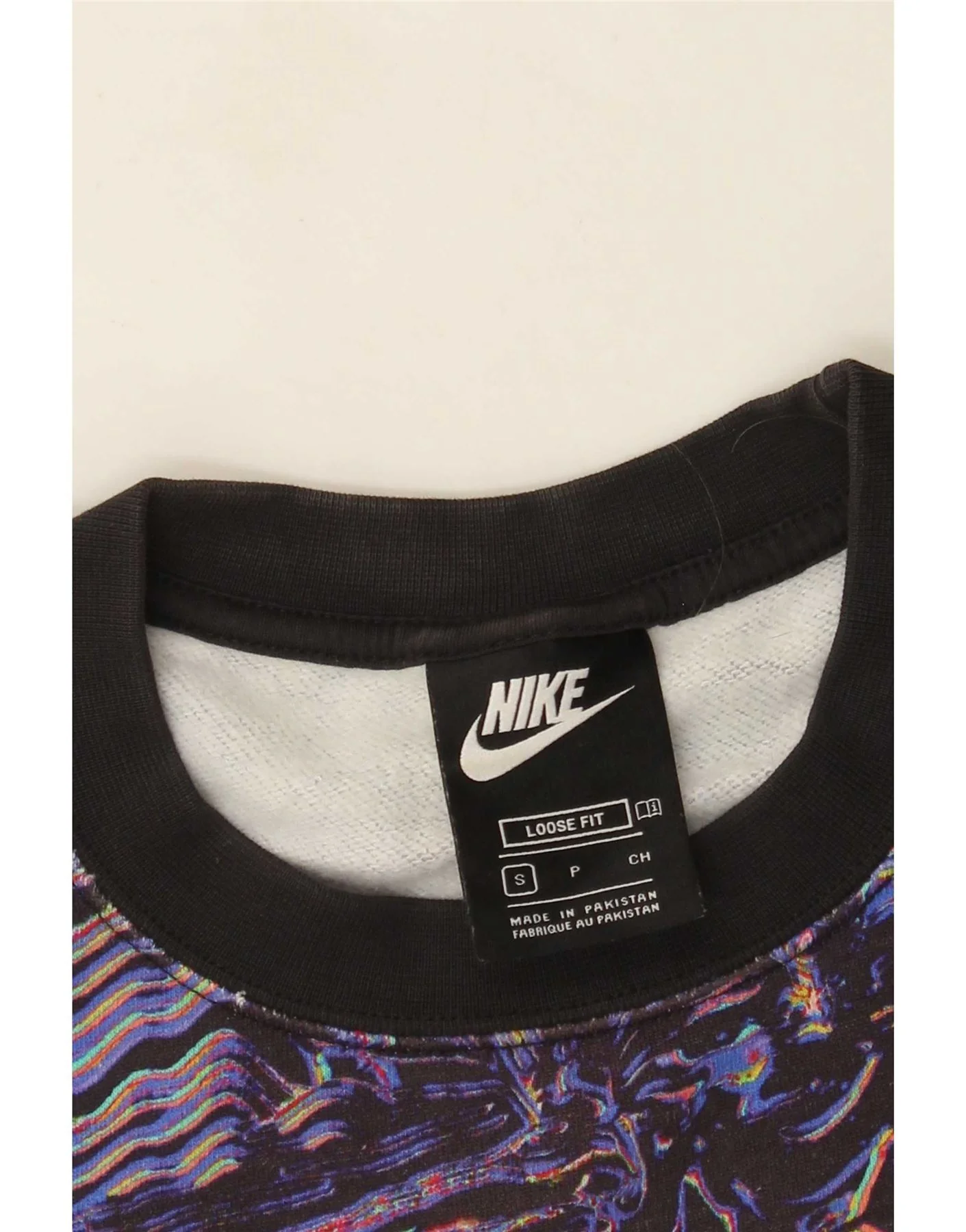 Nike Mens Abstract Pattern Sweatshirt Jumper Small Multicoloured Sports - Image 4