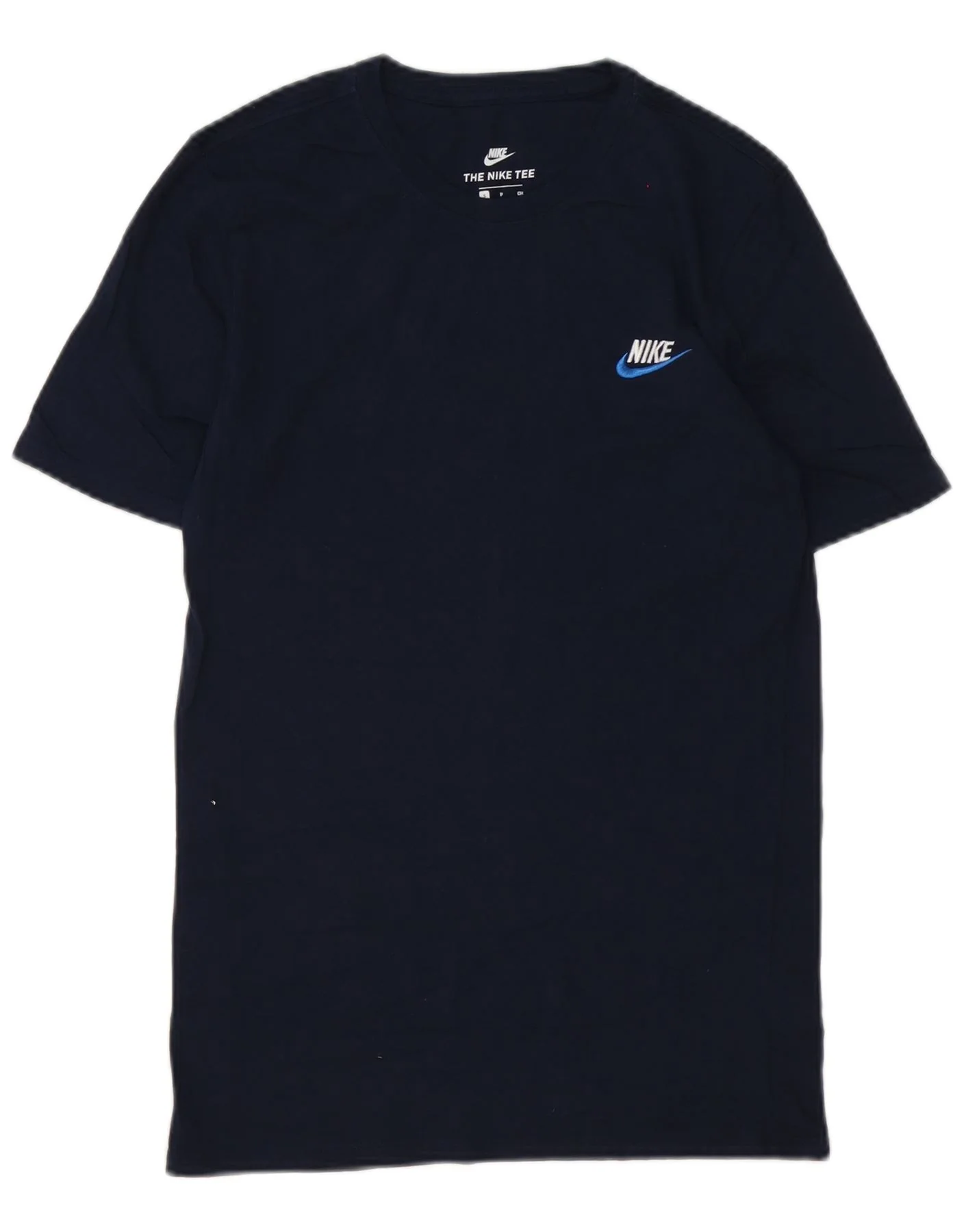 Nike Mens Athletic Cut T-Shirt Top Small Navy Blue Cotton
