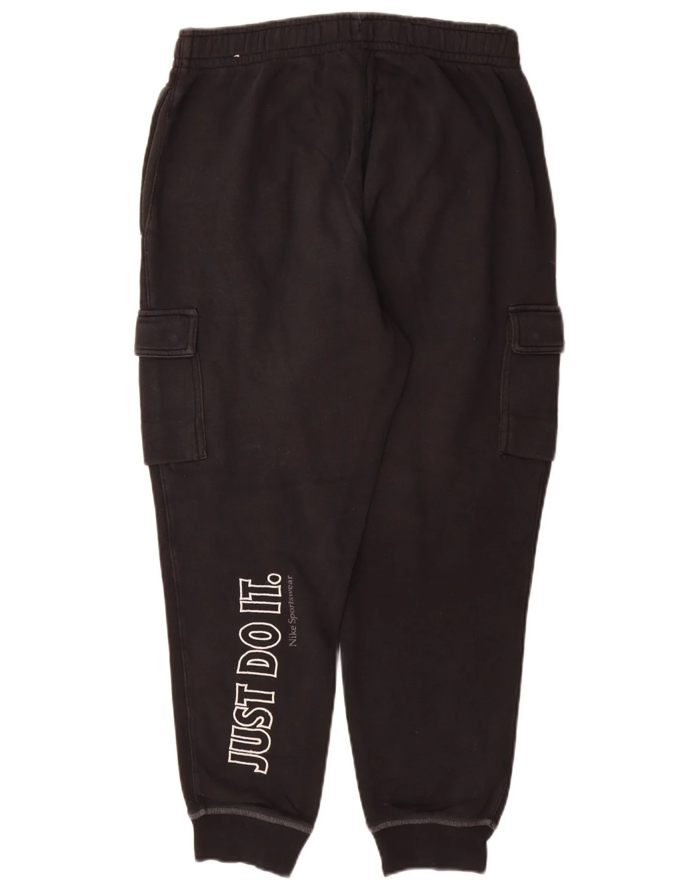 Nike Mens Cargo Graphic Tracksuit Trousers Joggers Medium Black Cotton - Image 2