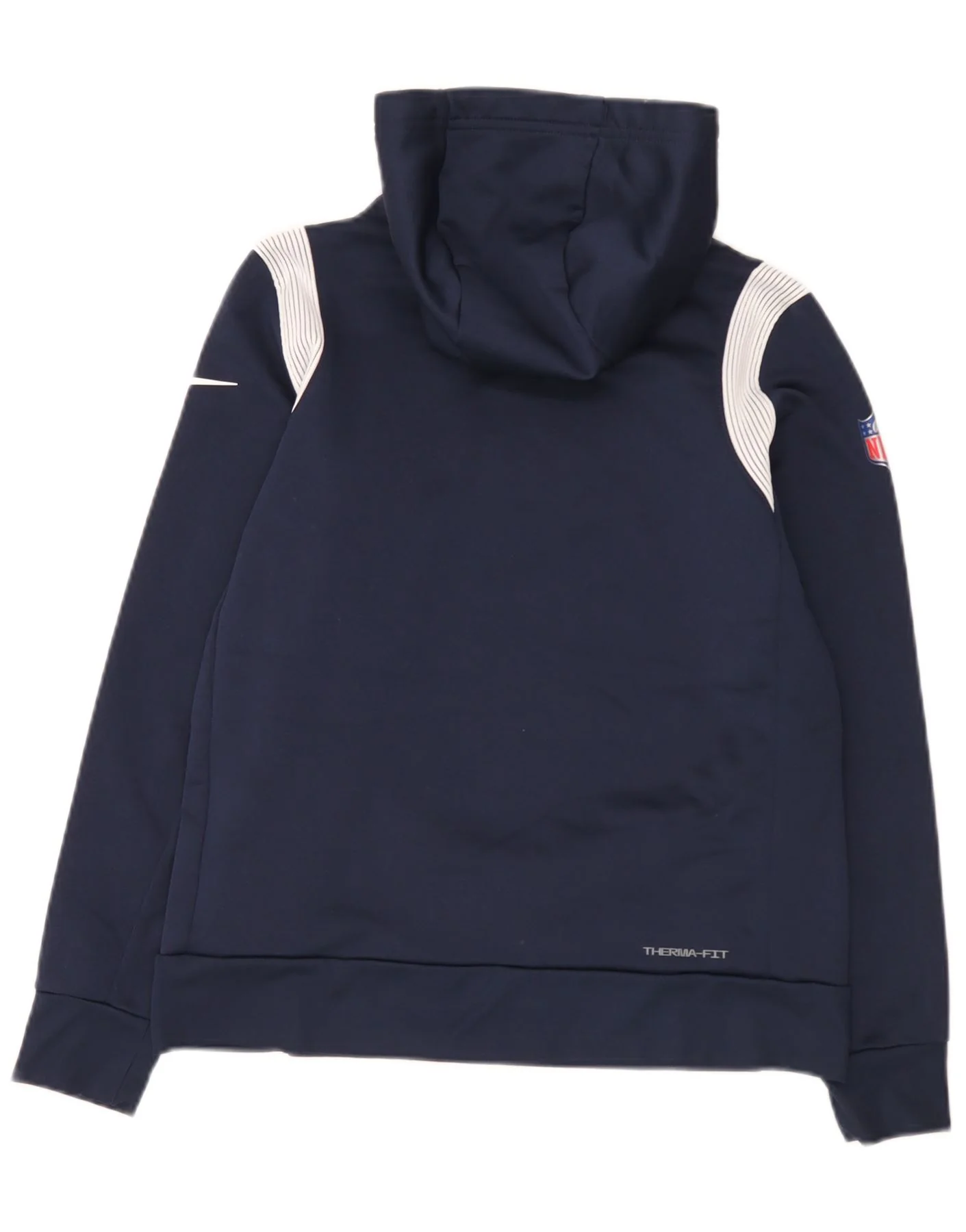 Nike Mens Dallas Cowboys Graphic Hoodie Jumper Small Navy Blue Colourblock - Image 2