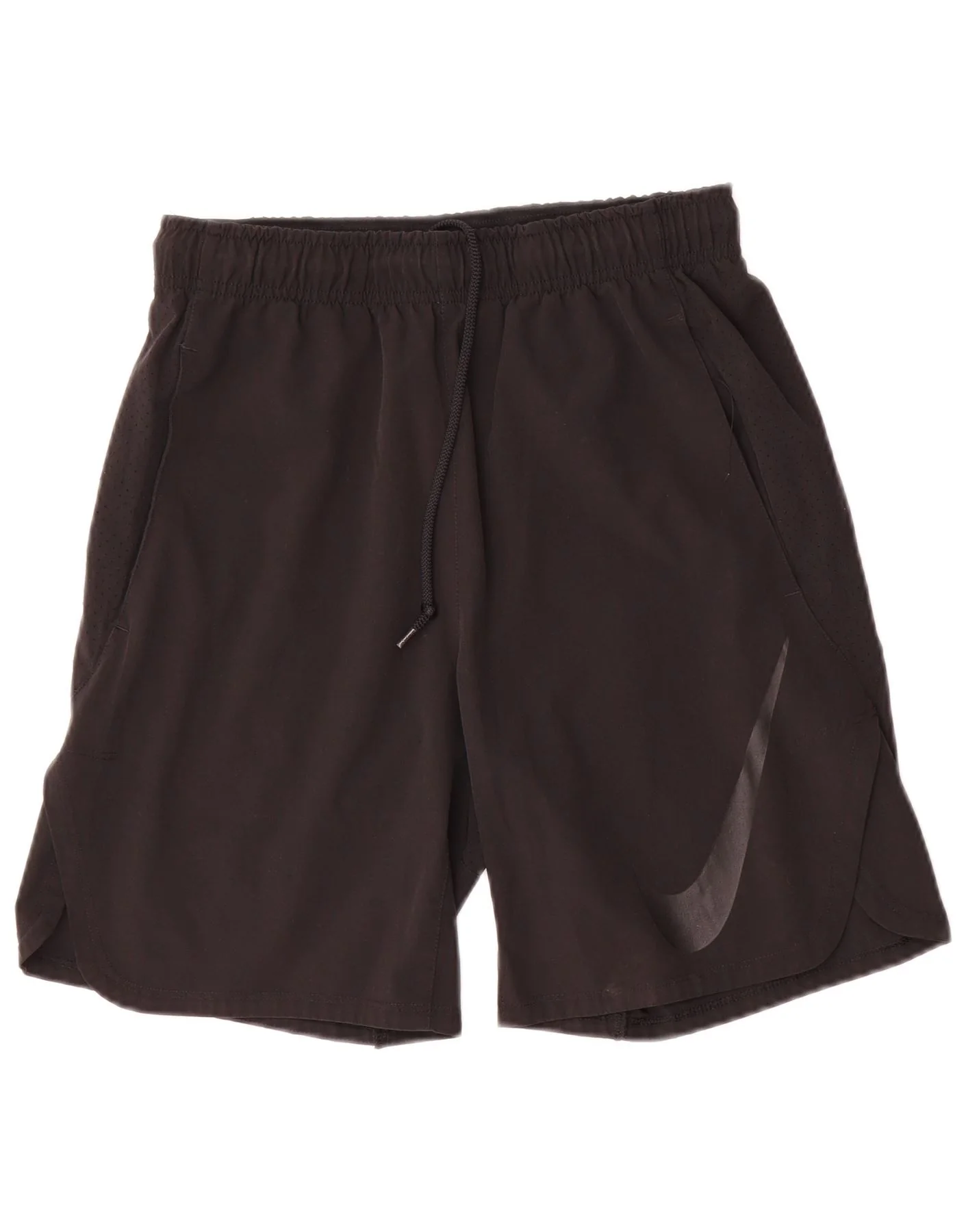 Nike Mens Dri Fit Graphic Sport Shorts Small Black Polyester