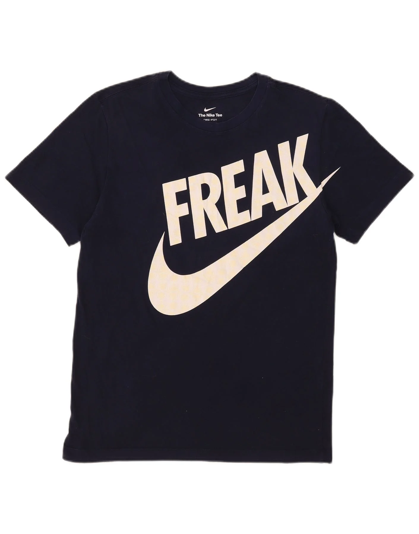 Nike Mens Dri Fit Graphic T-Shirt Top Small Navy Blue Cotton