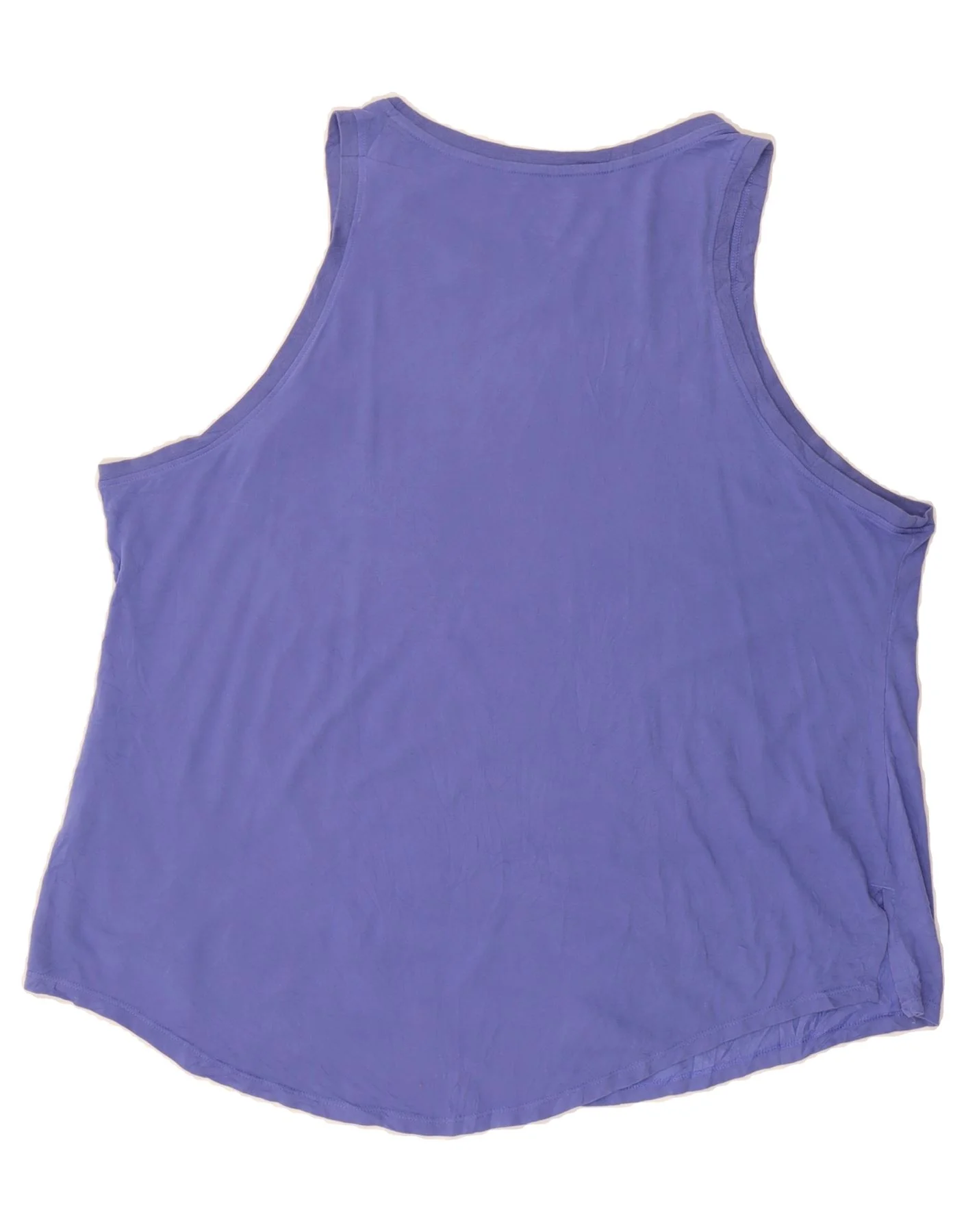 NIKE Mens Dri Fit Graphic Vest Top 2XL Purple Cotton - Image 2