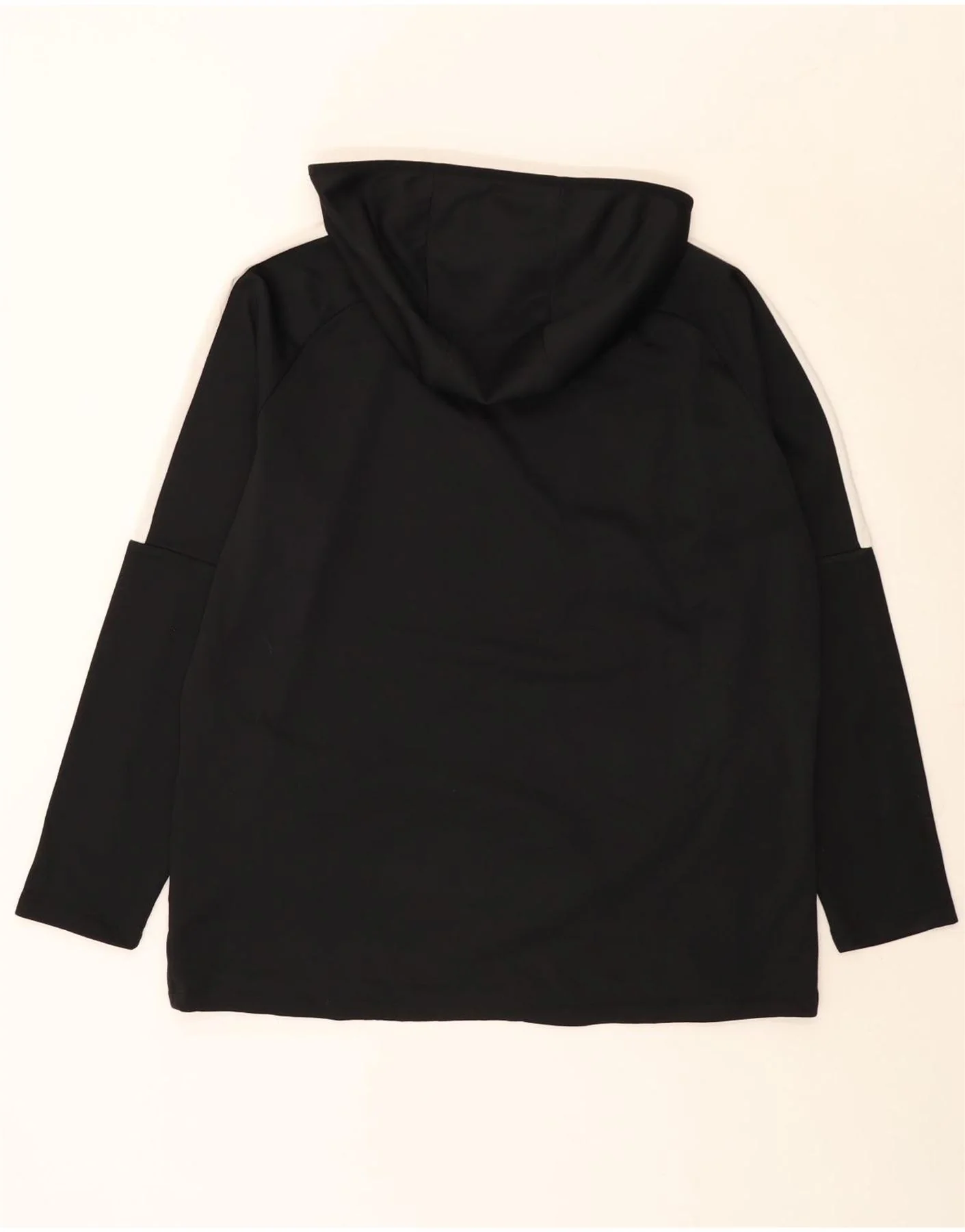 Nike Mens Dri Fit Hooded Top Long Sleeve XL Black Colourblock Polyester - Image 2