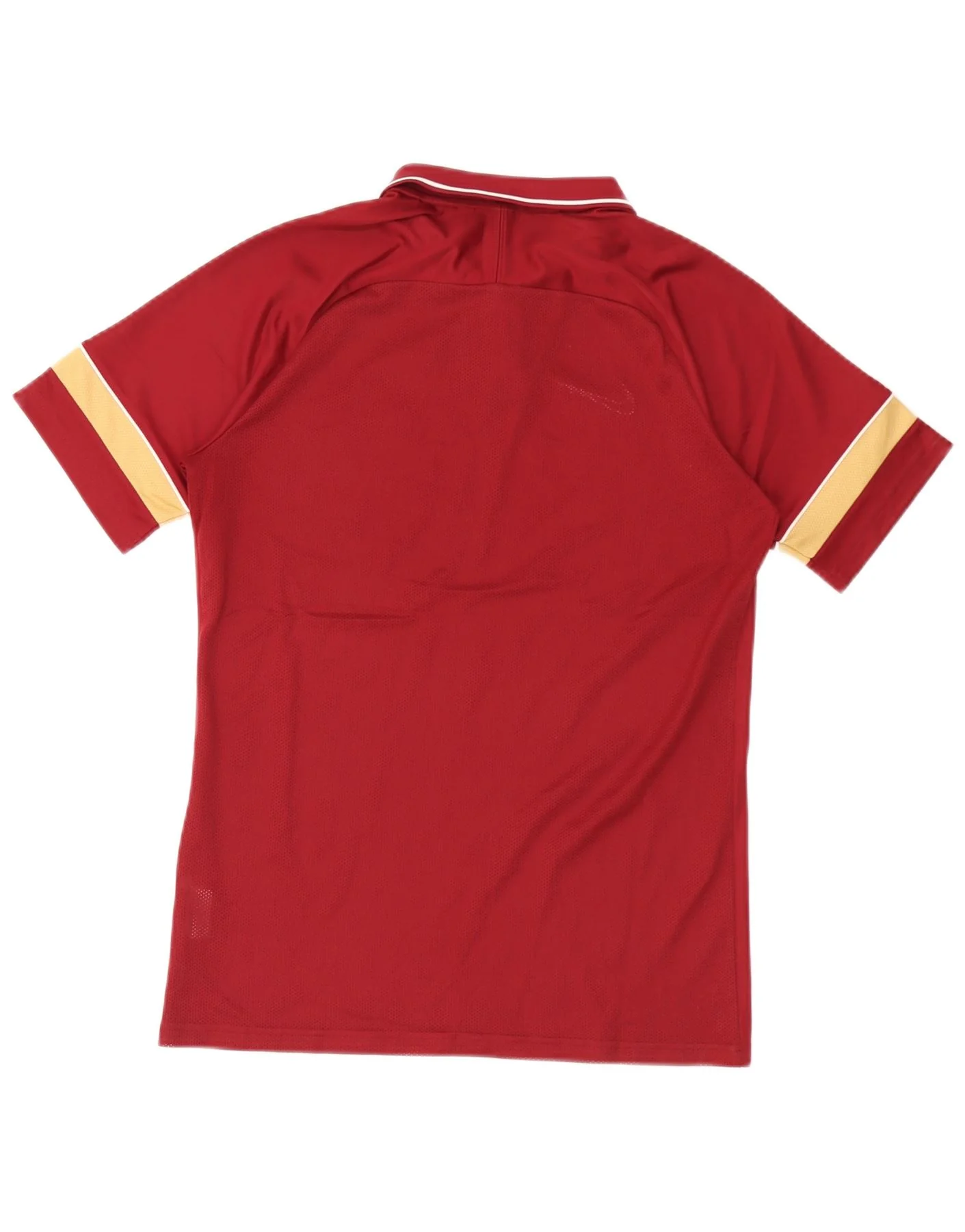 Nike Mens Dri Fit Polo Shirt Medium Burgundy Striped Polyester - Image 2