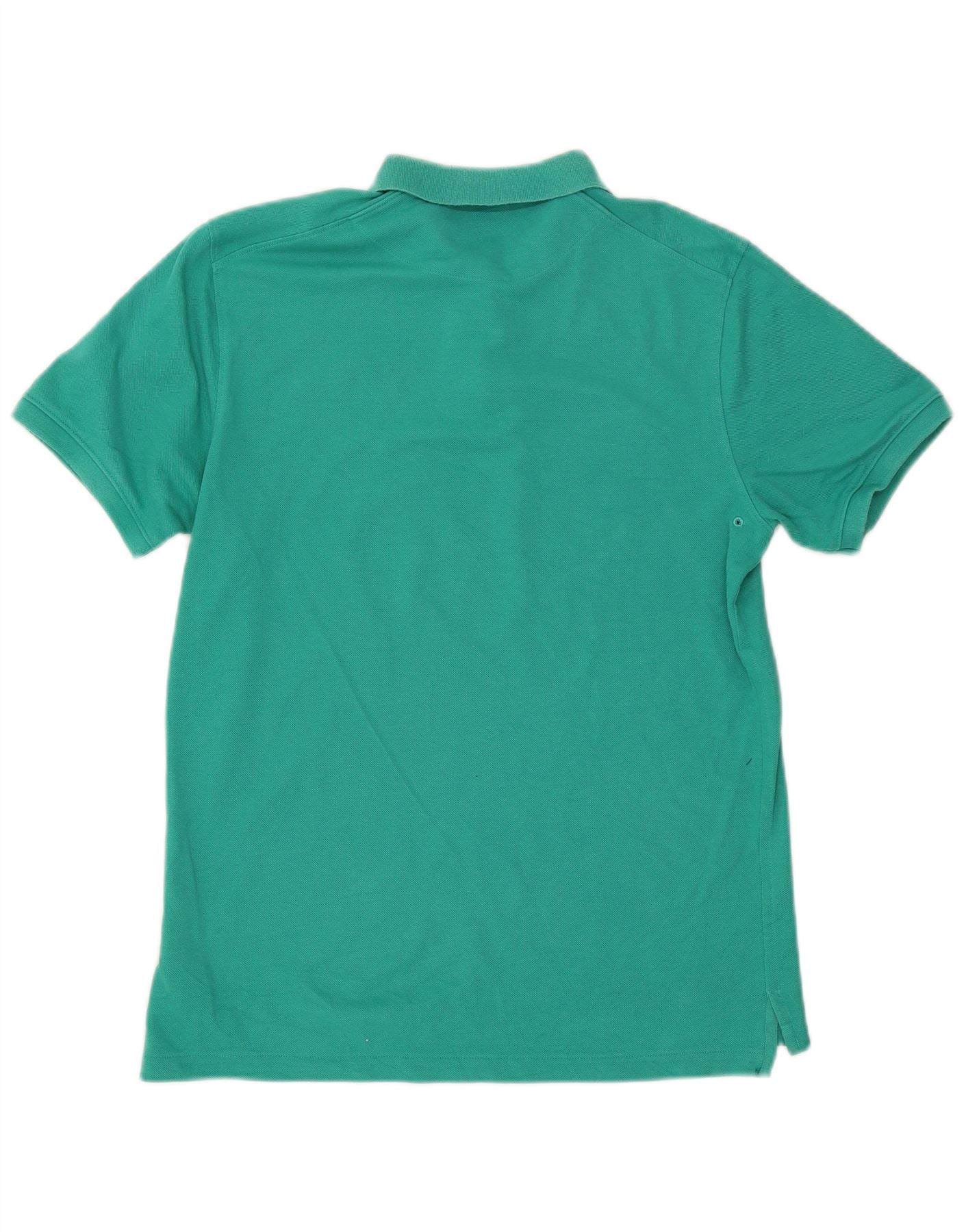 Nike Mens Dri Fit Polo Shirt Medium Green Cotton - Image 2