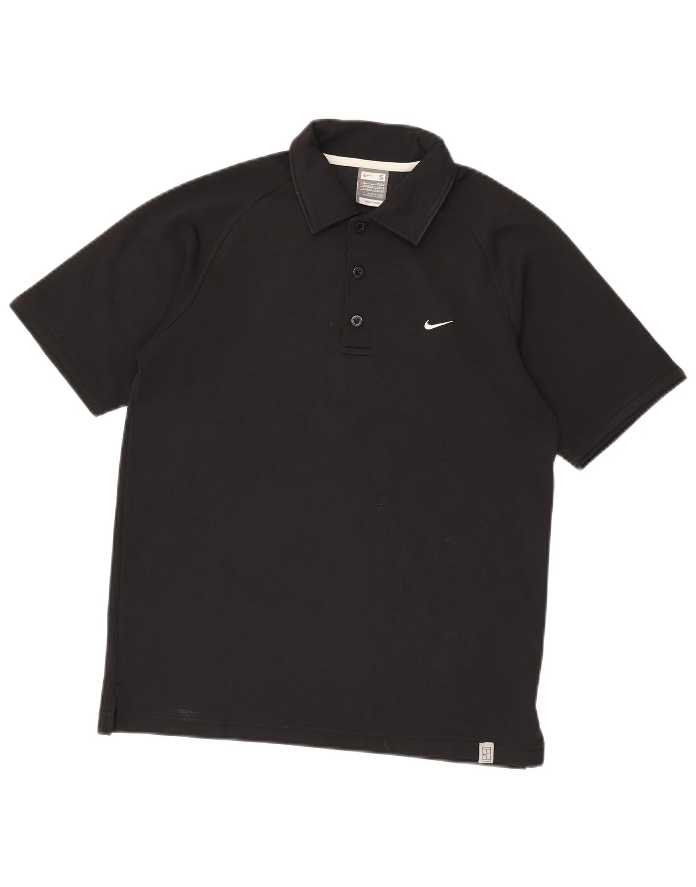 Nike Mens Dri Fit Polo Shirt UK 36/38 Small Black