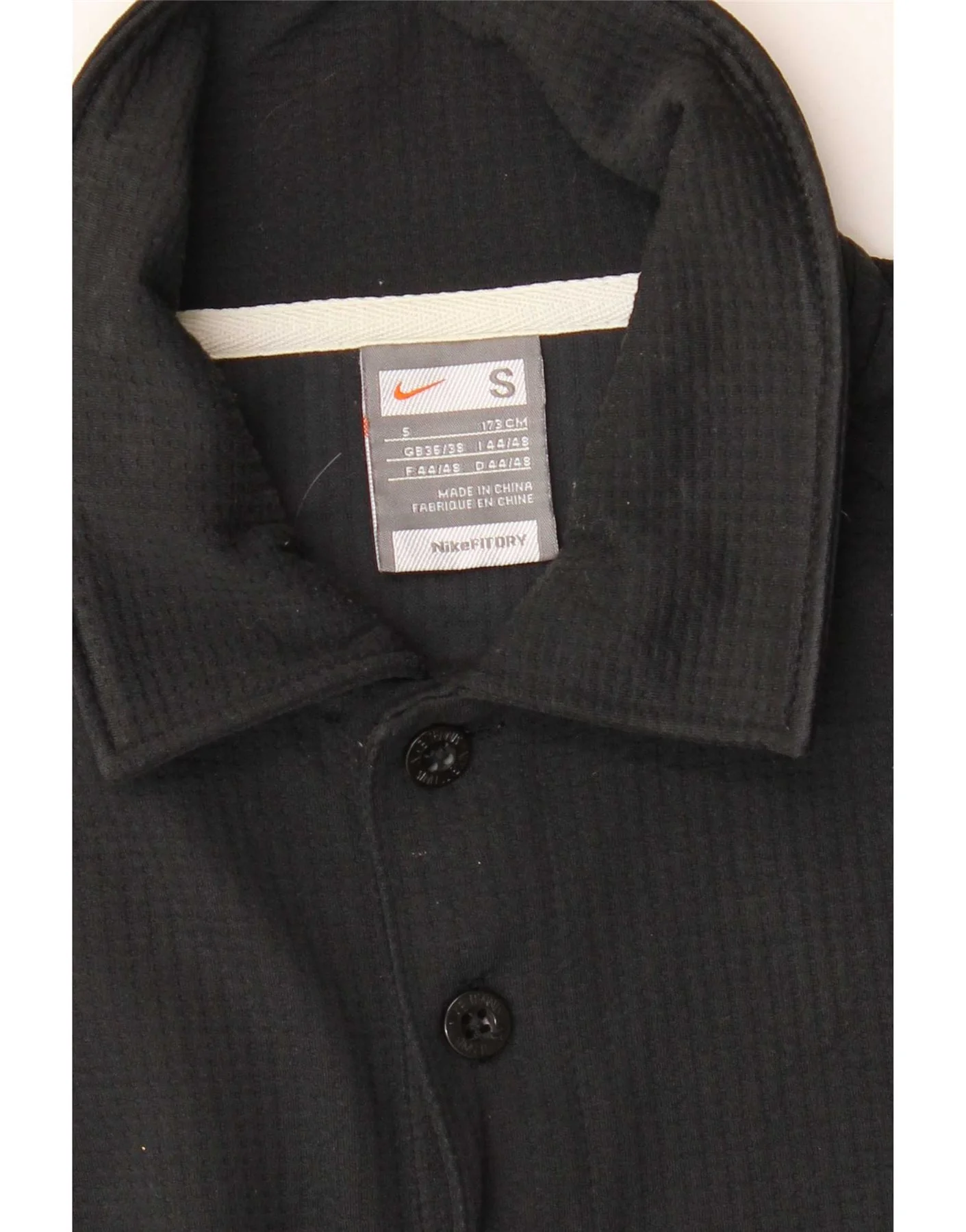 Nike Mens Dri Fit Polo Shirt UK 36/38 Small Black - Image 3