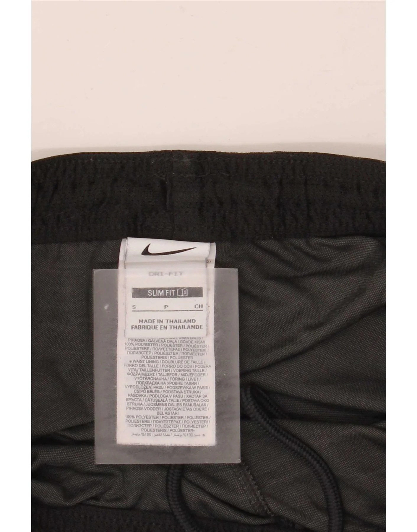 Nike Mens Dri Fit Slim Sport Shorts Small Black Colourblock Polyester - Image 3