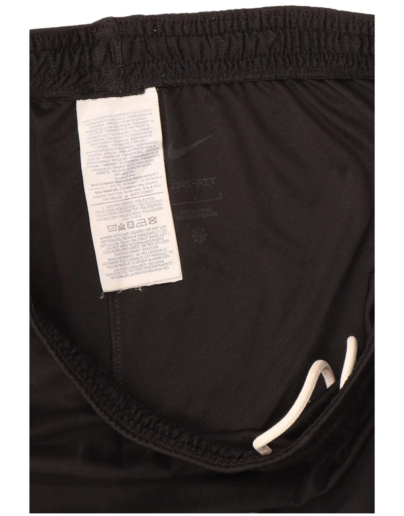 Nike Mens Dri Fit Sport Shorts Large Black Polyester - Image 3