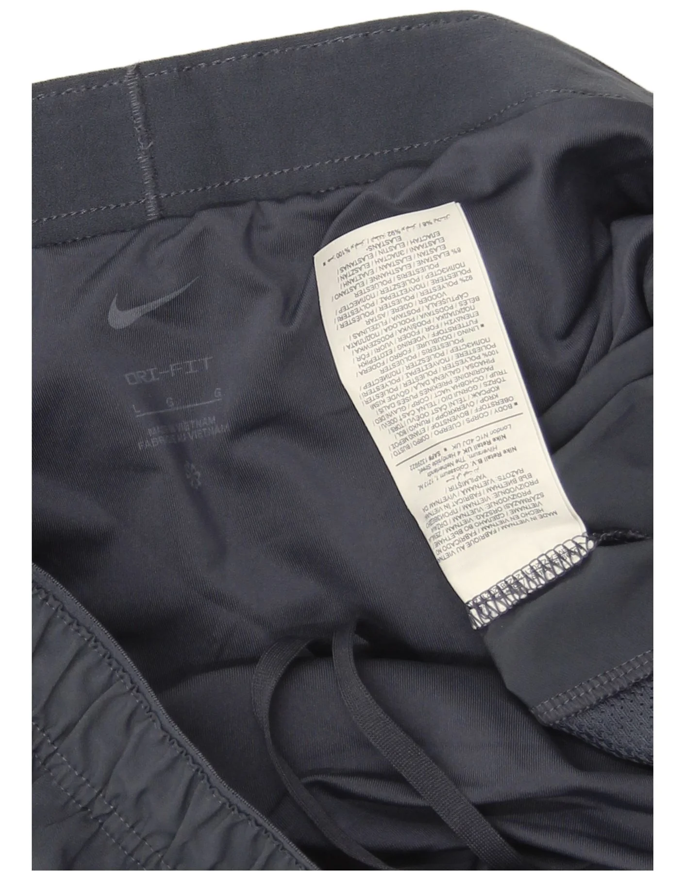 Nike Mens Dri Fit Sport Shorts Large Navy Blue Polyester - Image 3