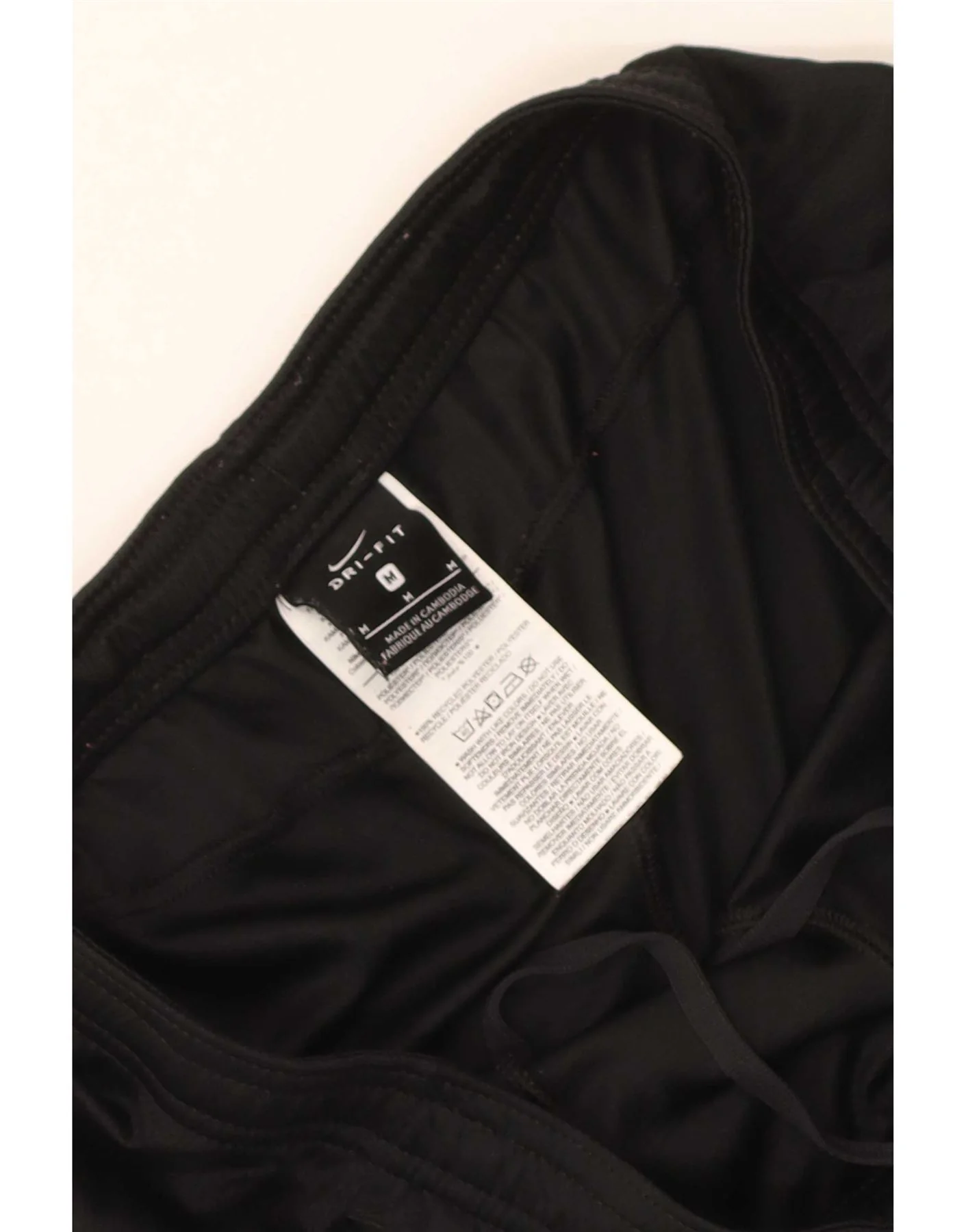 Nike Mens Dri Fit Sport Shorts Medium Black Colourblock Polyester - Image 3
