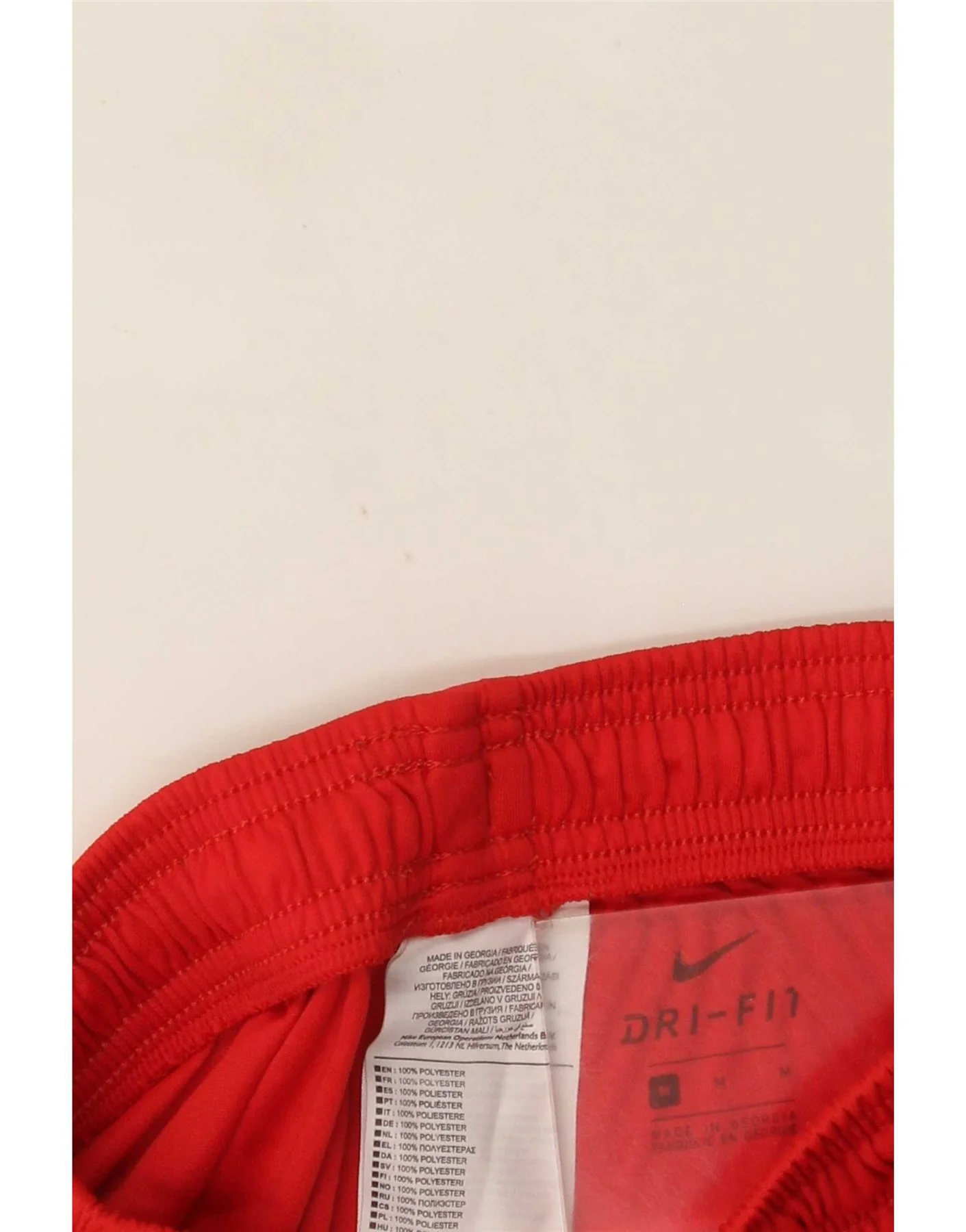 Nike Mens Dri Fit Sport Shorts Medium Red Polyester - Image 3